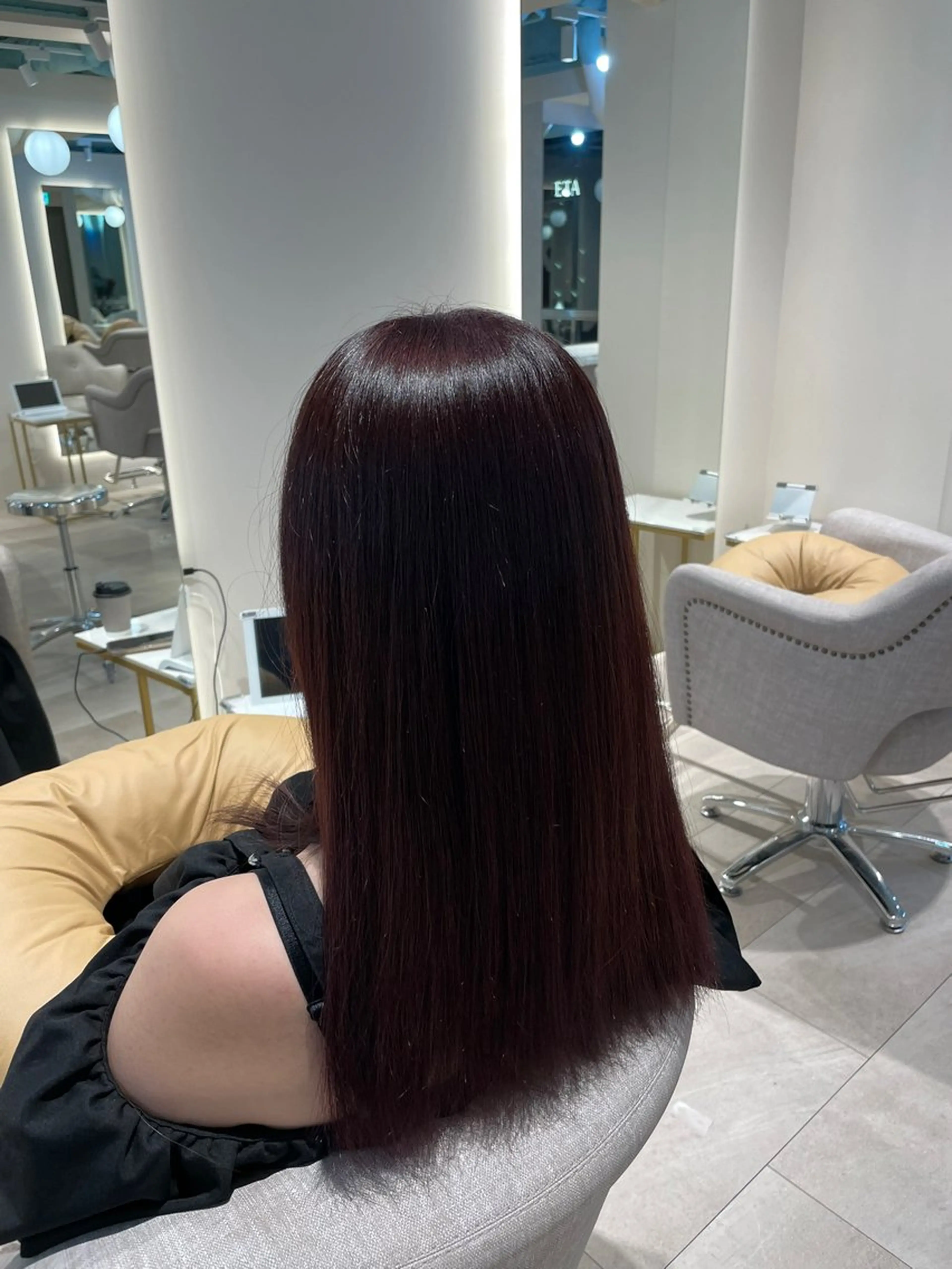 ミディアム カラー トリートメント カットモデル募集✨️ 根本 彩永のヘアスタイル