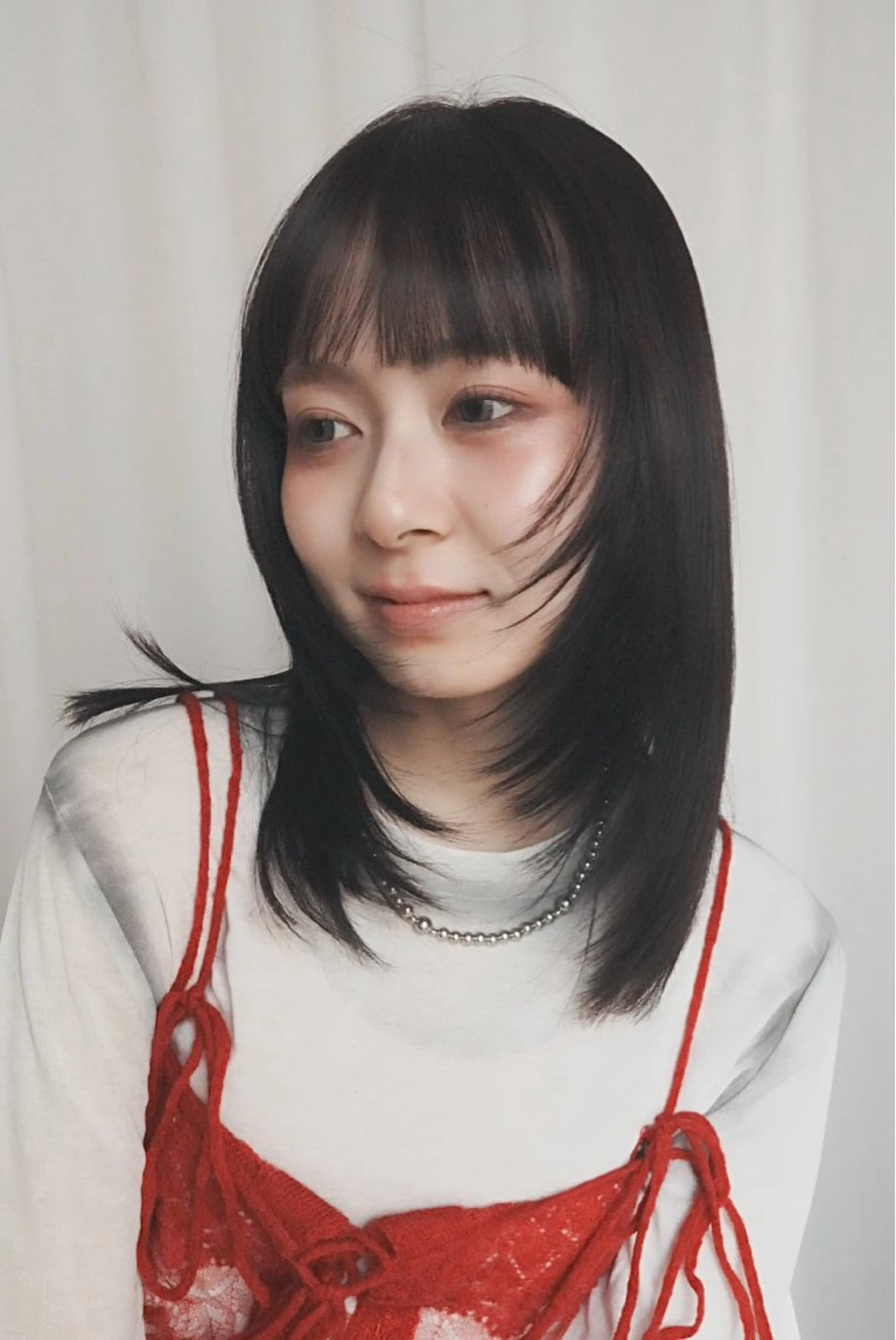 ミディアム ショート/ウルフ/ レイヤー　水野のヘアスタイル