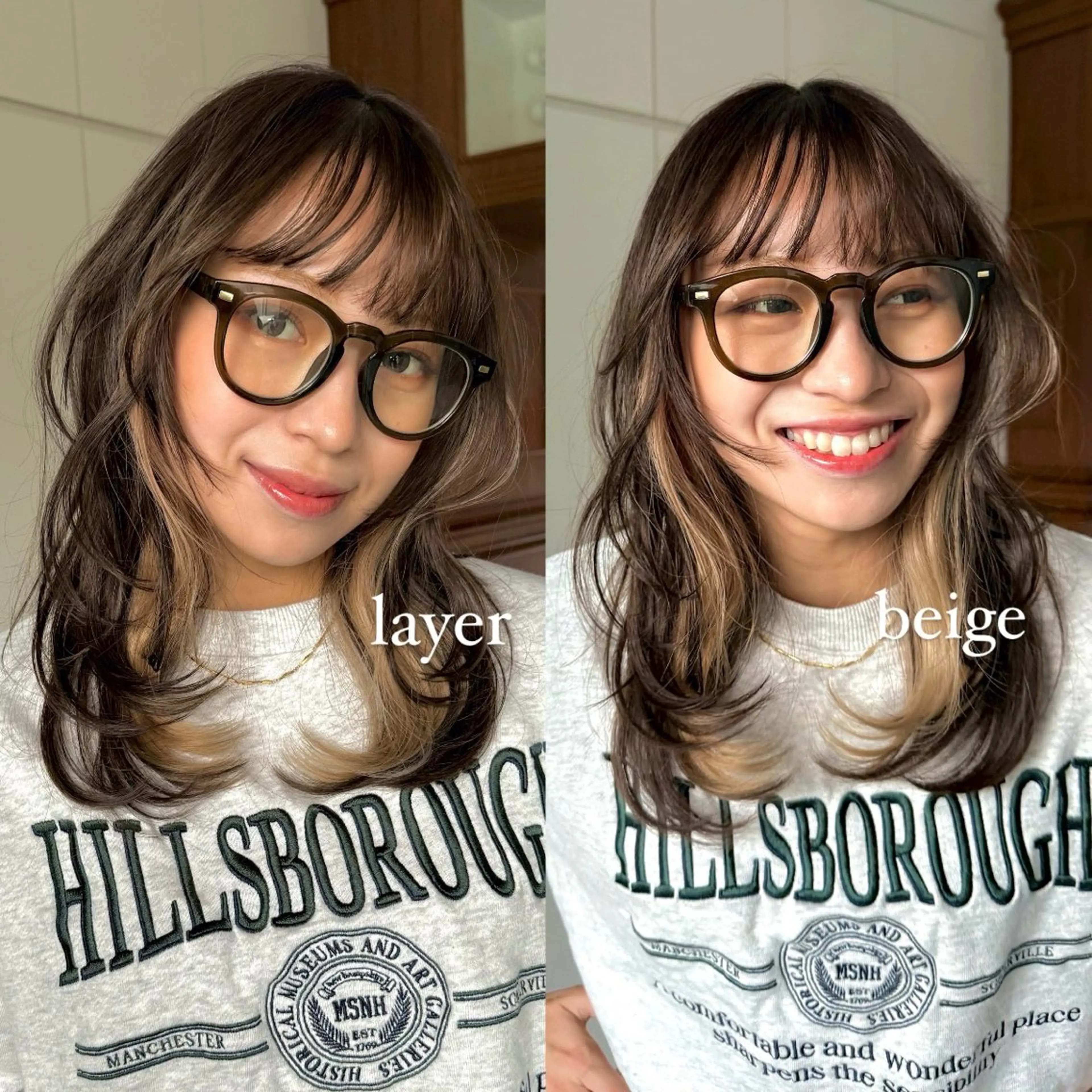 セミロング カット ヘアカラー トリートメント レイヤー/艶カラー /パーマ💚千琴のヘアスタイル