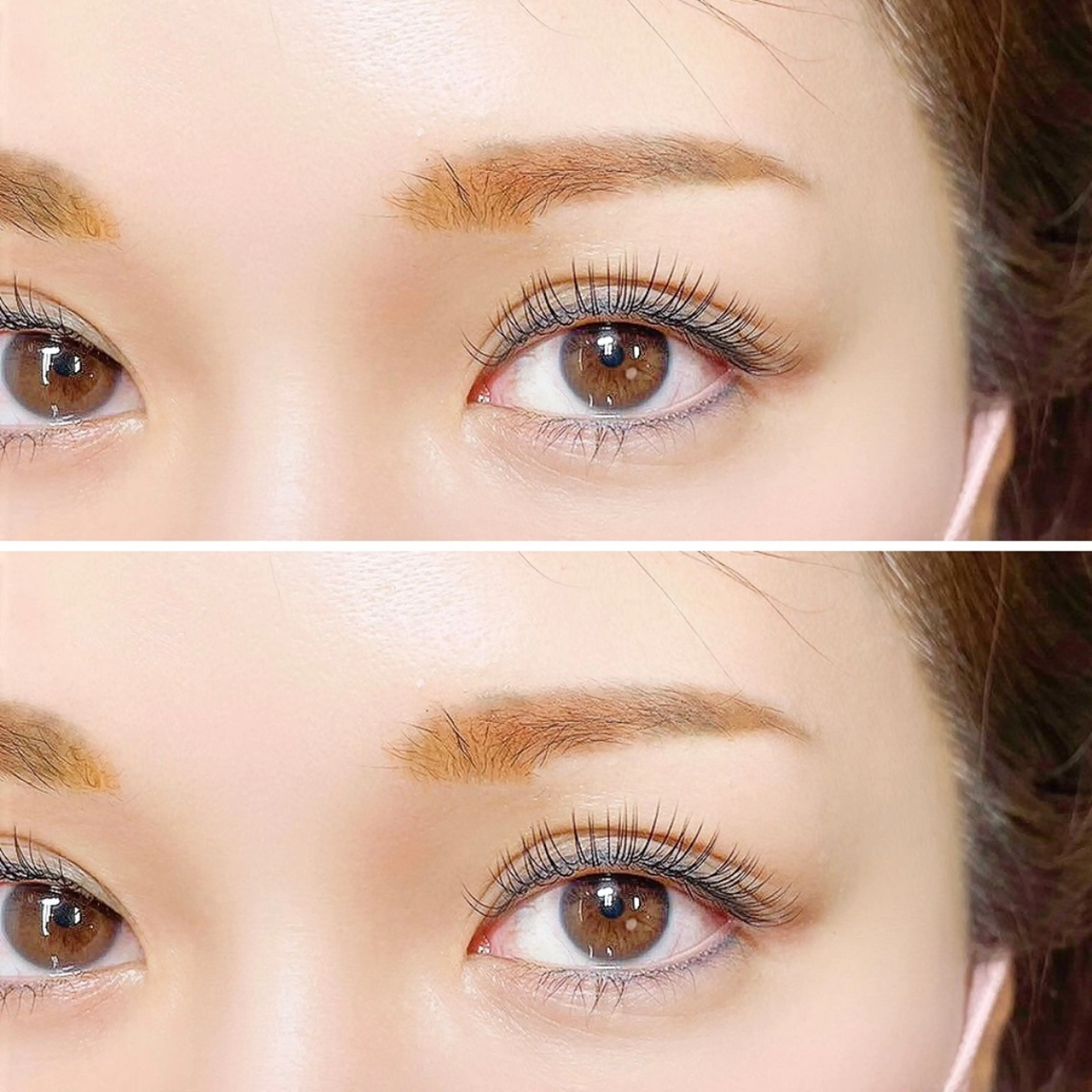 マツエク・マツパ フラットラッシュ ナチュラル k. kanaのマツエク・マツパデザイン