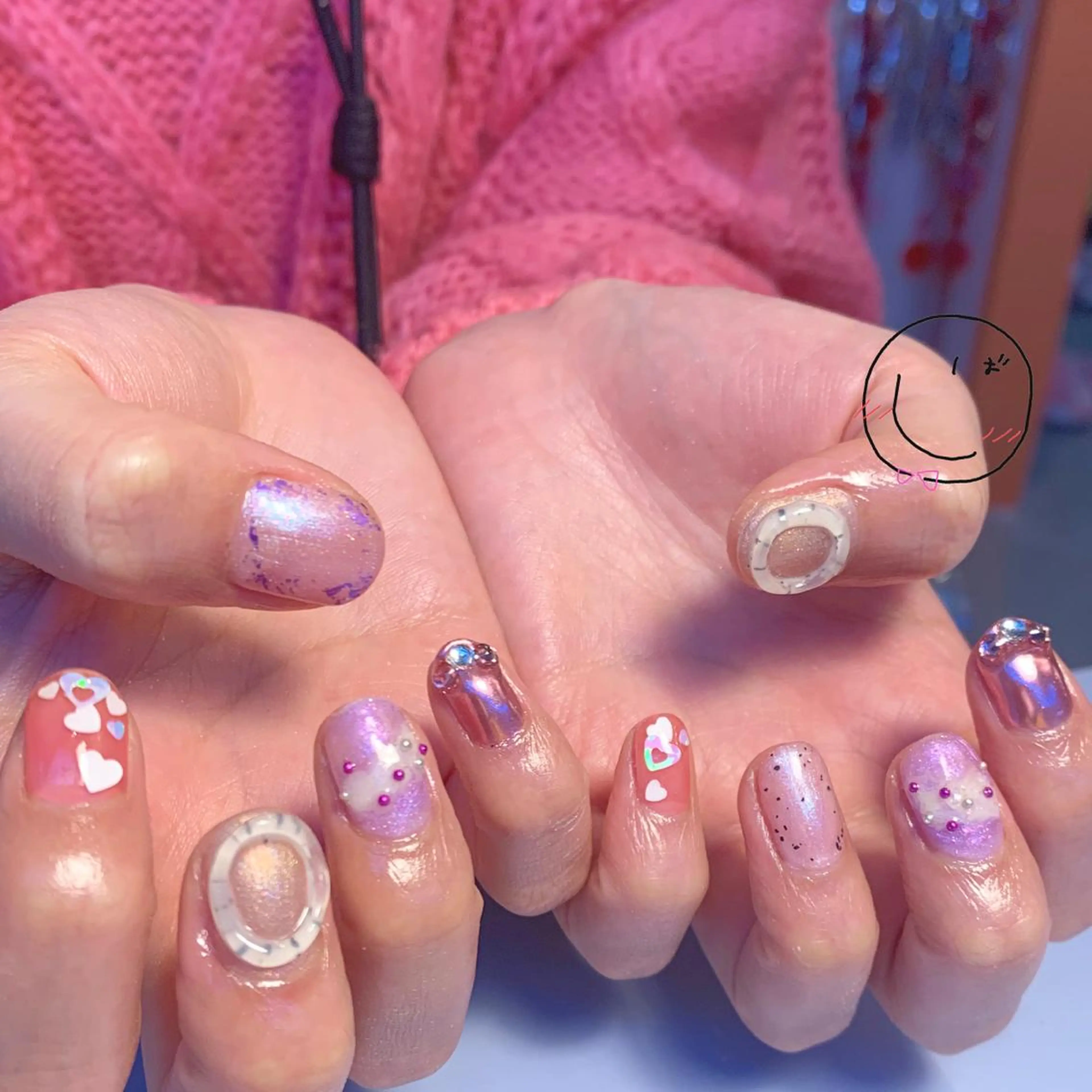 ネイル フットネイル ジェルネイル ぷっくりネイル バレンタイン chik所属・chik shibaのネイルデザイン