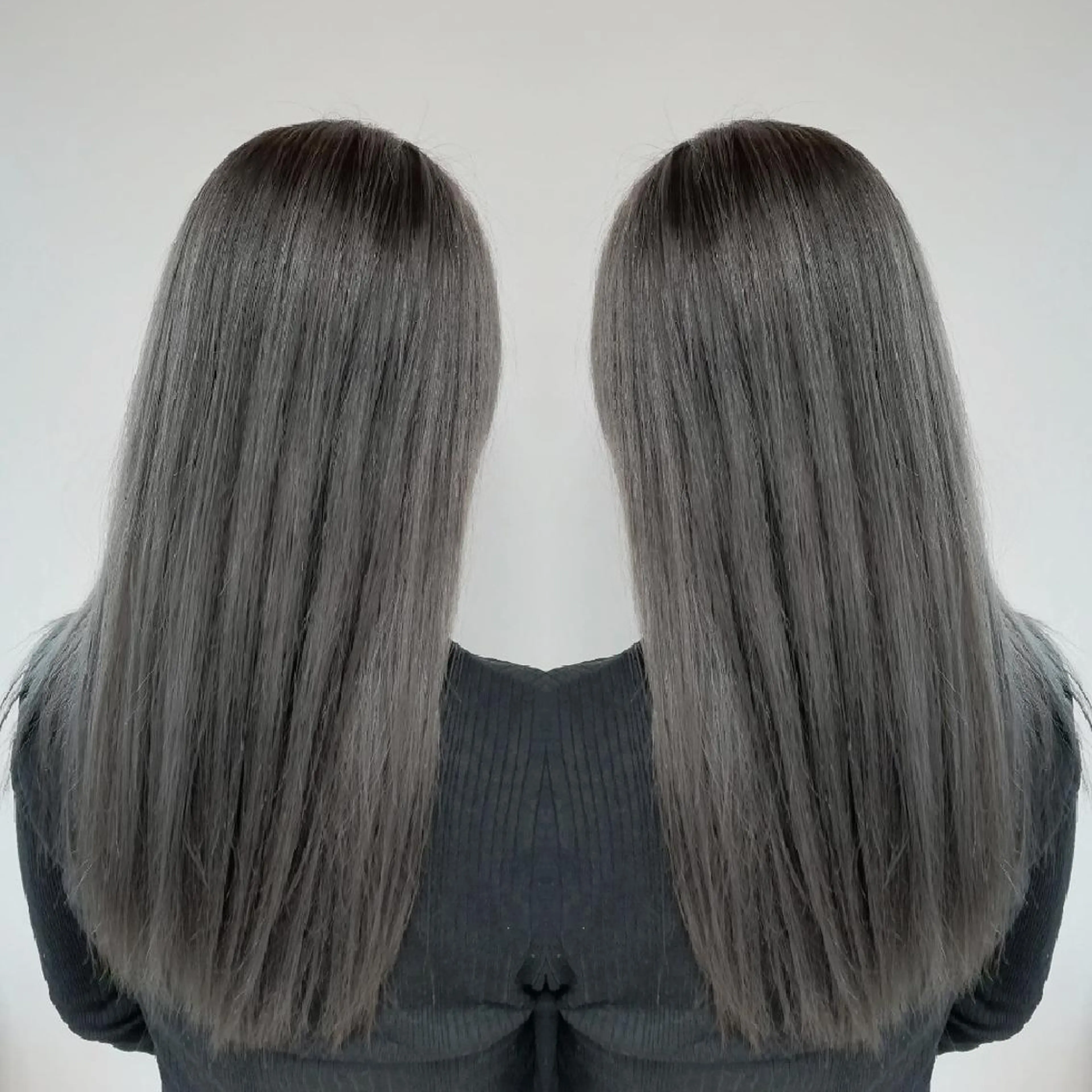 ロング カラー ダブルカラー グレージュ Roid 代表✨HIROのヘアスタイル