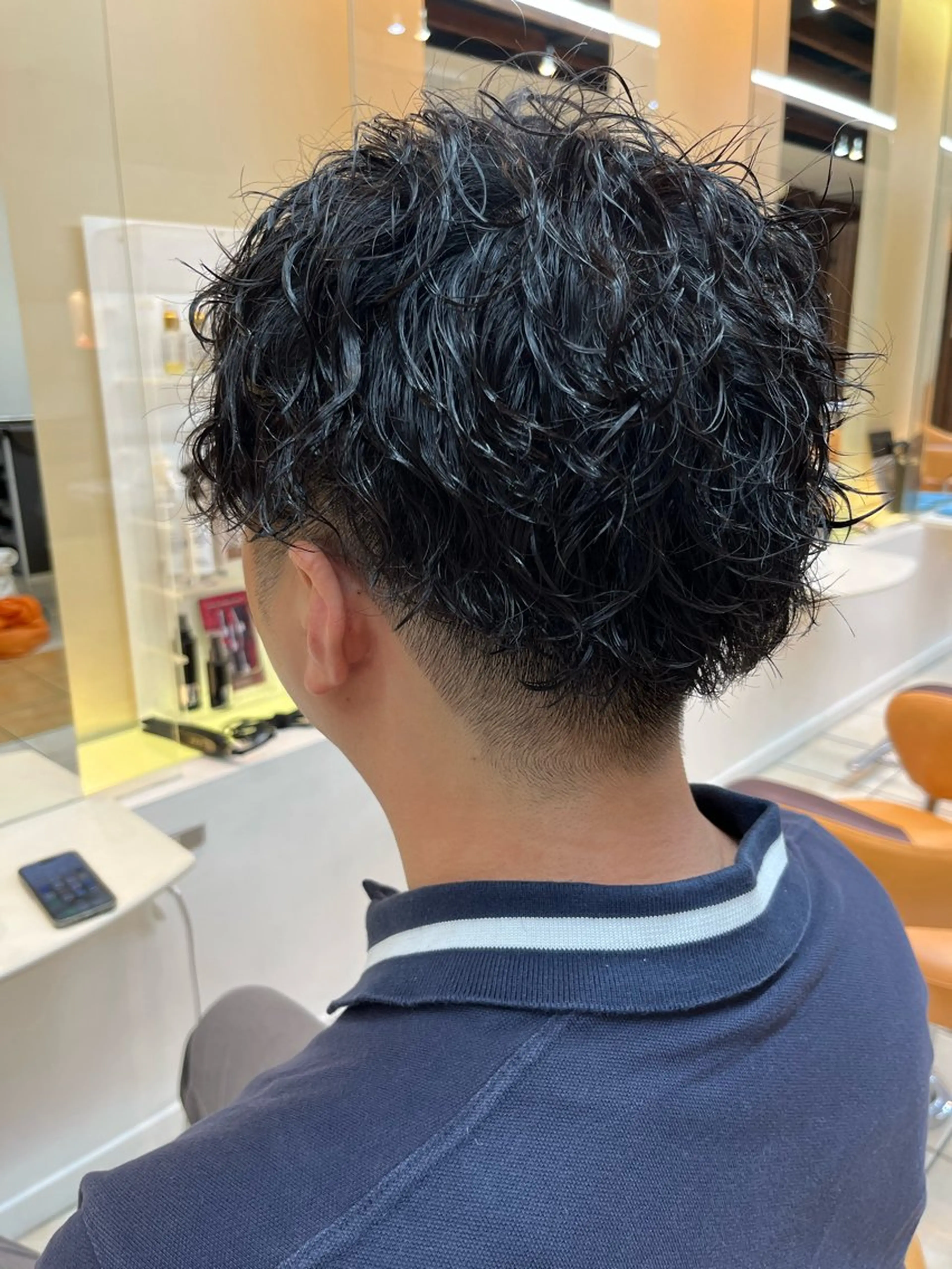 ショート パーマ メンズ カット パーマ メンズ特化/パーマ/ 髪質改善　高野奨馬のヘアスタイル