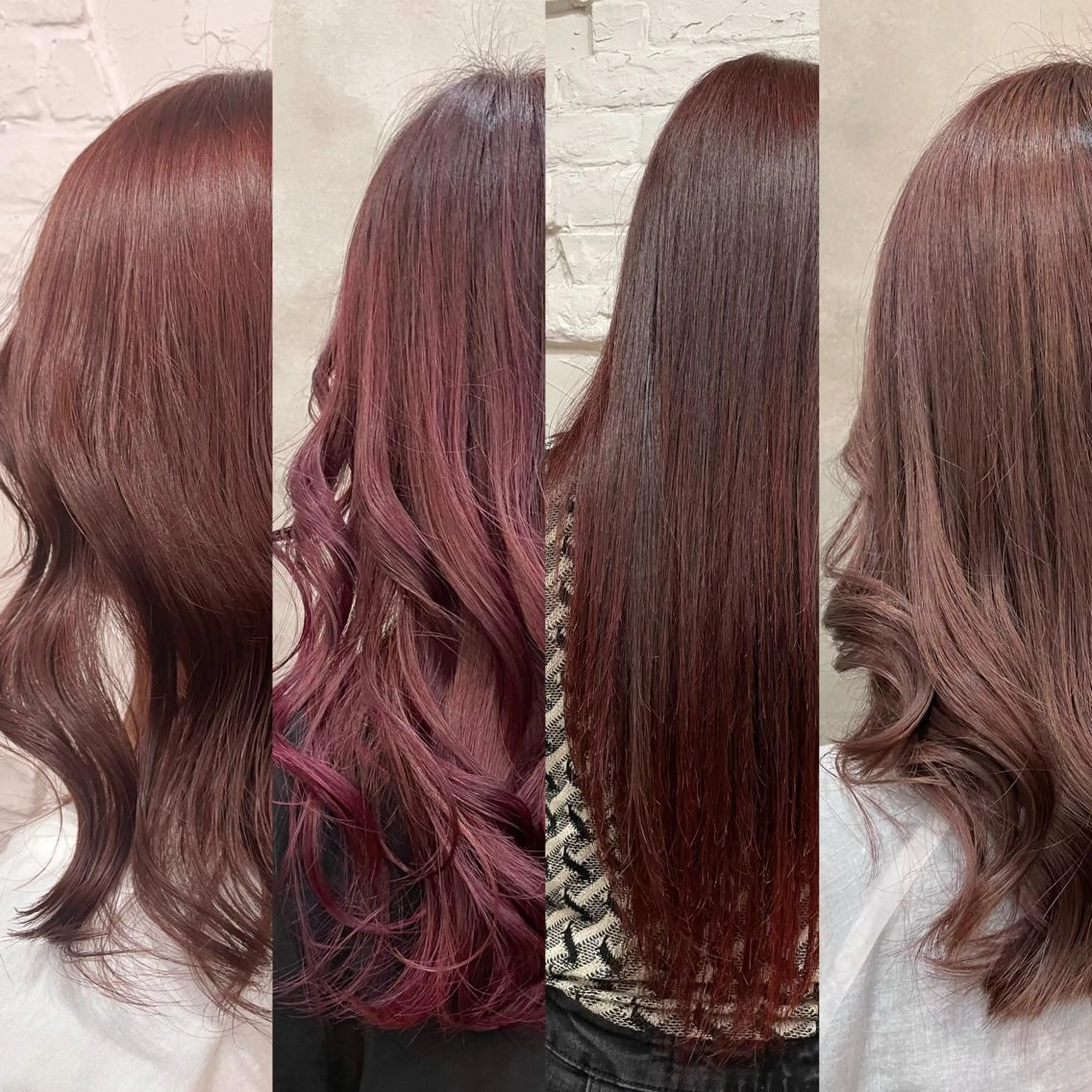 セミロング カラー ヘアカラー トリートメント 【ピンク/韓国ヘア/ ヘアセット】亜海のヘアスタイル