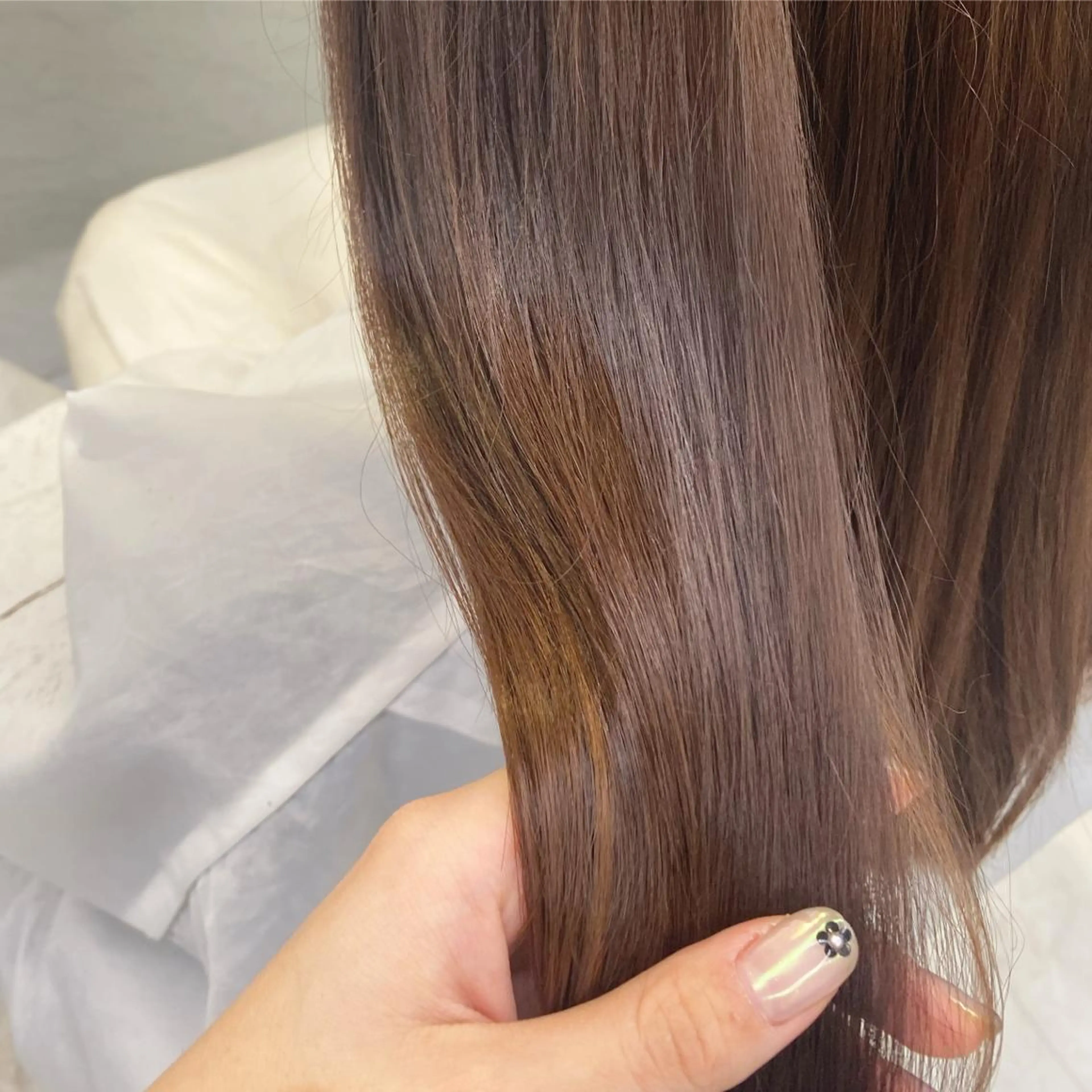 ロング カラー ヘアカラー トリートメント ヘッドスパ ヘアセット 🥞ベージュ系カラー 【すずきりほ】🥞のヘアスタイル