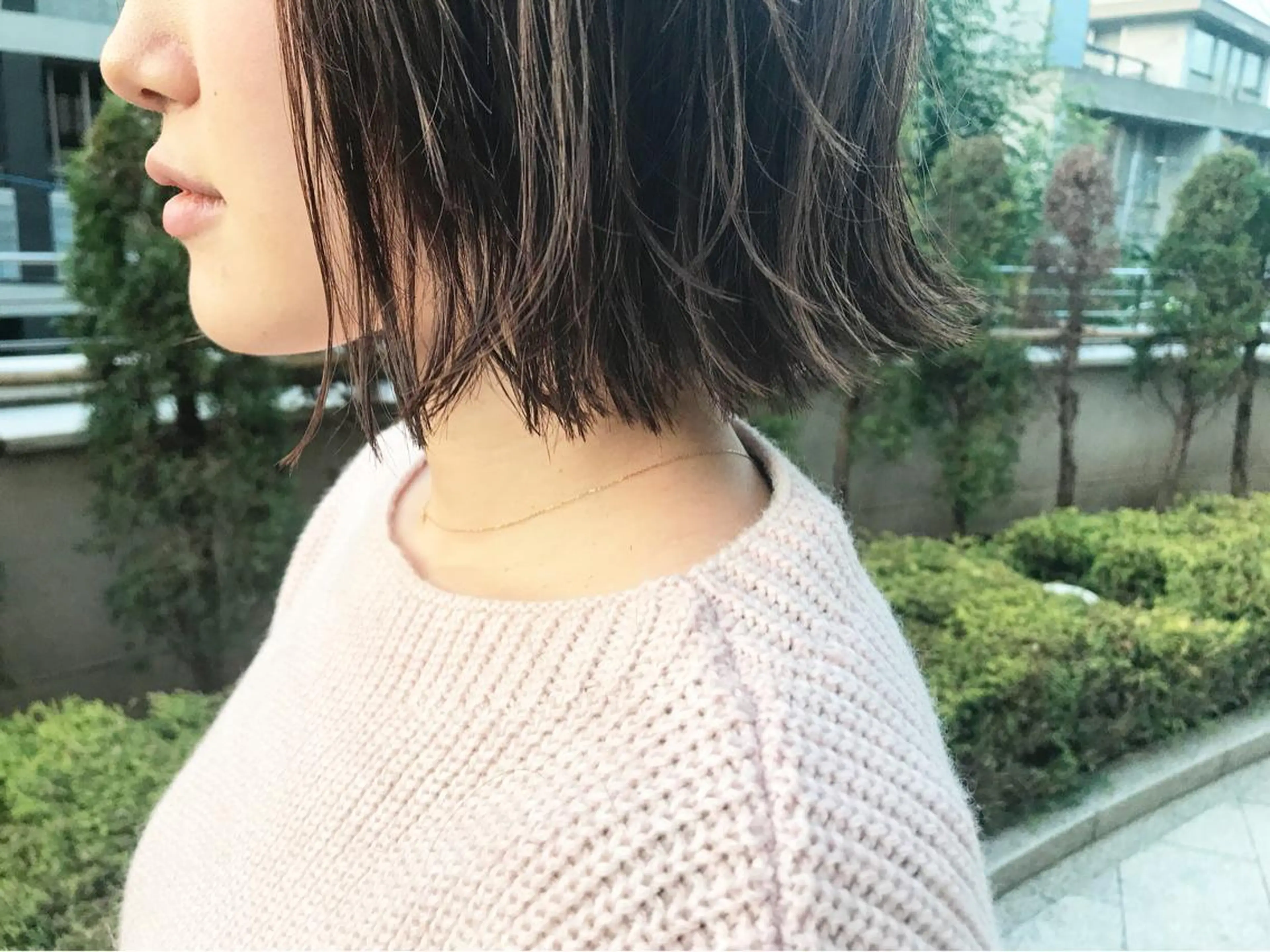 ショート ボブ 外ハネヘア カット トリートメント Life salon SAKURAのヘアスタイル