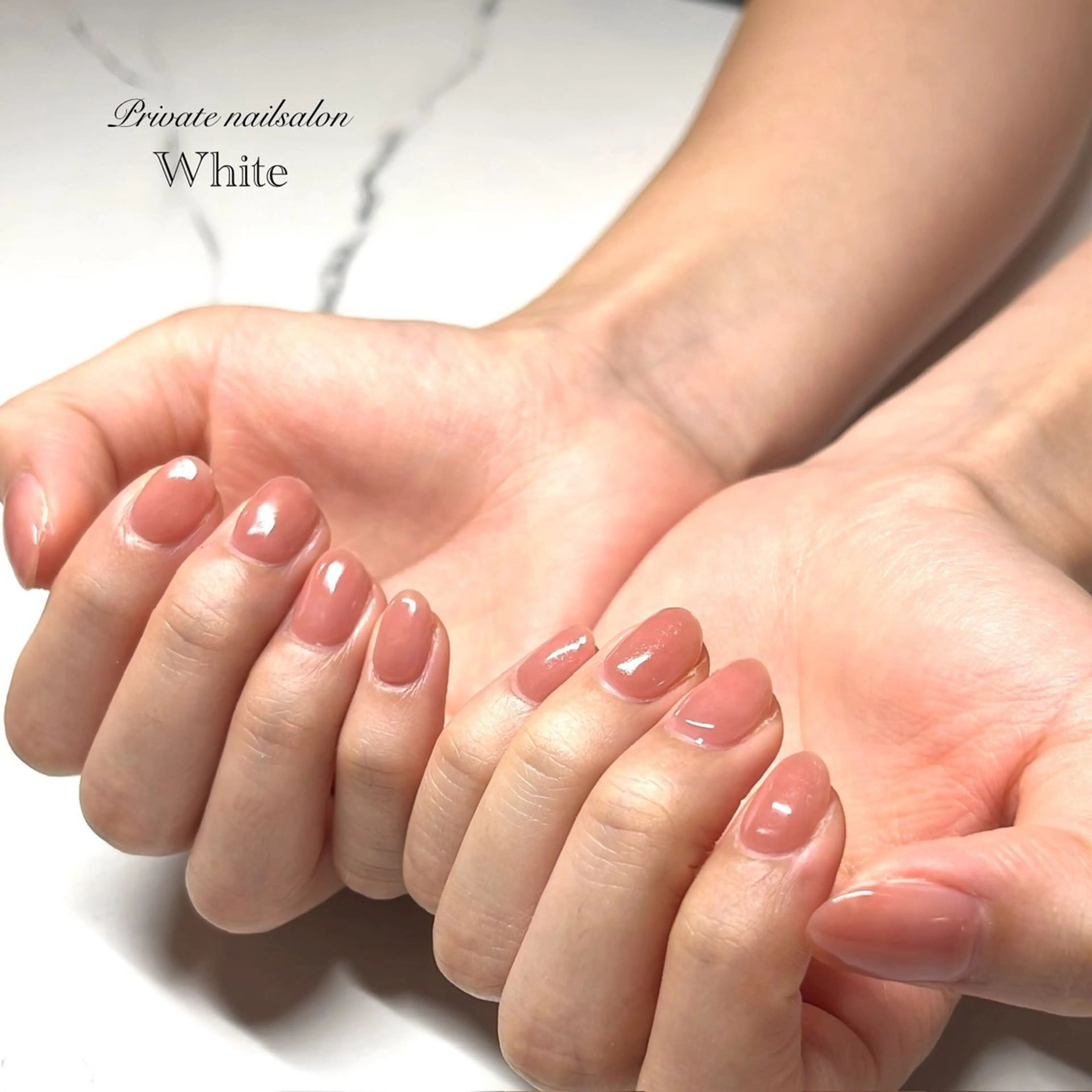 ネイル オフィスネイル ピンク ピンクベージュ シンプルネイル ハンドネイル SAKASHITA KEIのネイルデザイン