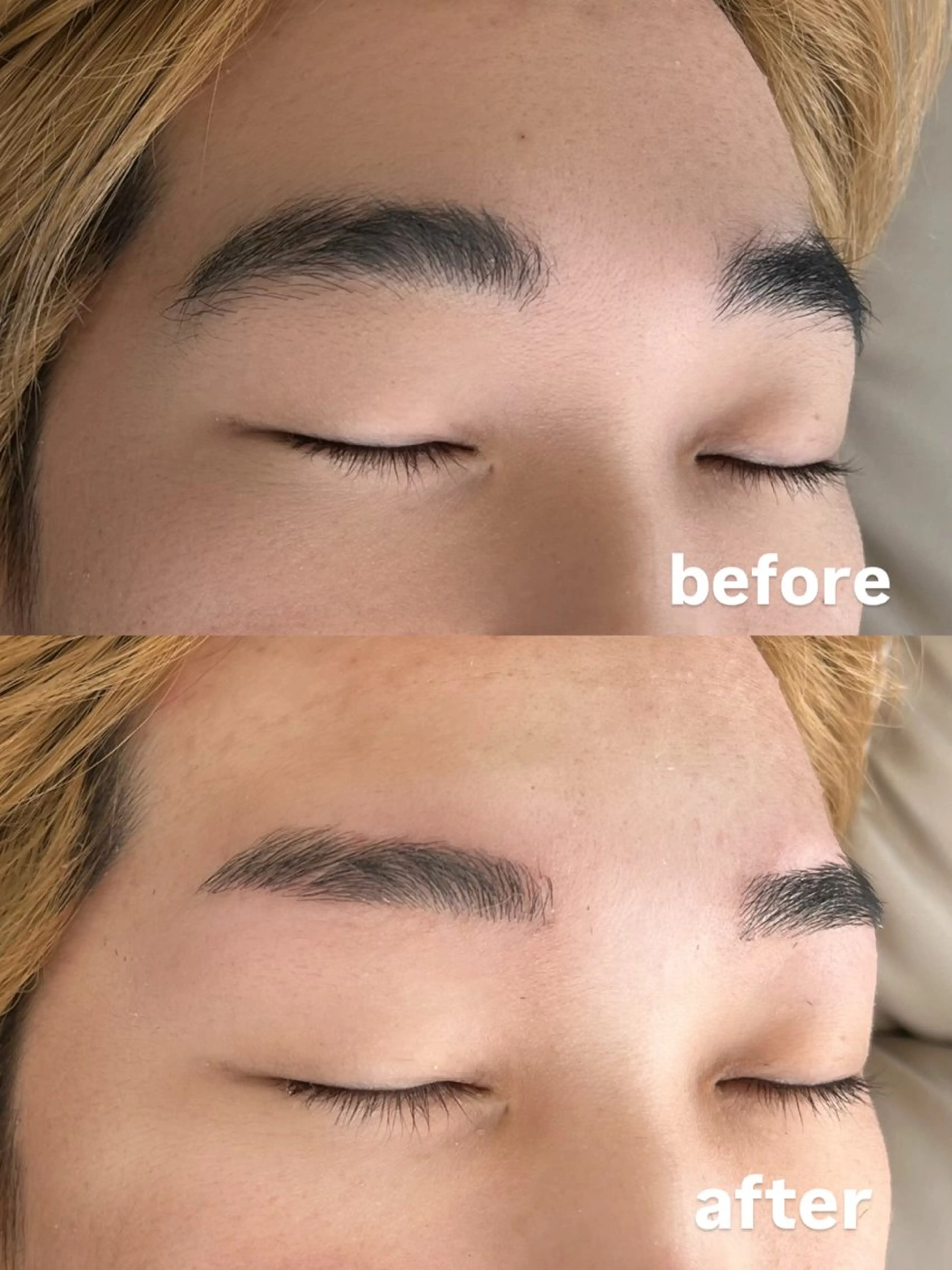 メンズ アイブロウ ワックス脱毛 眉カット BATON.藤崎翔 /西大分/のヘアスタイル