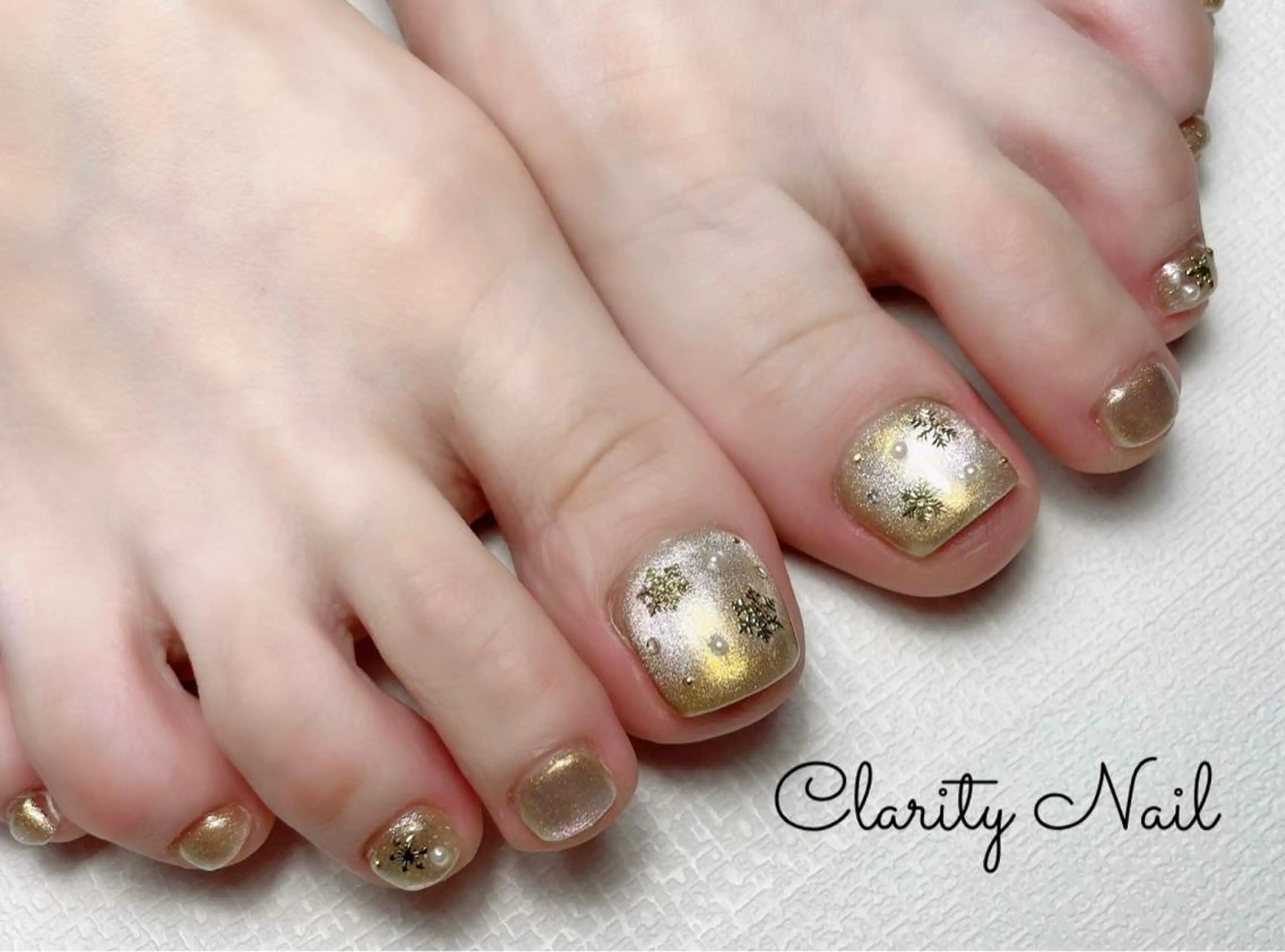 ネイル アートネイル フットネイル フットネイル Clarity Nailのネイルデザイン