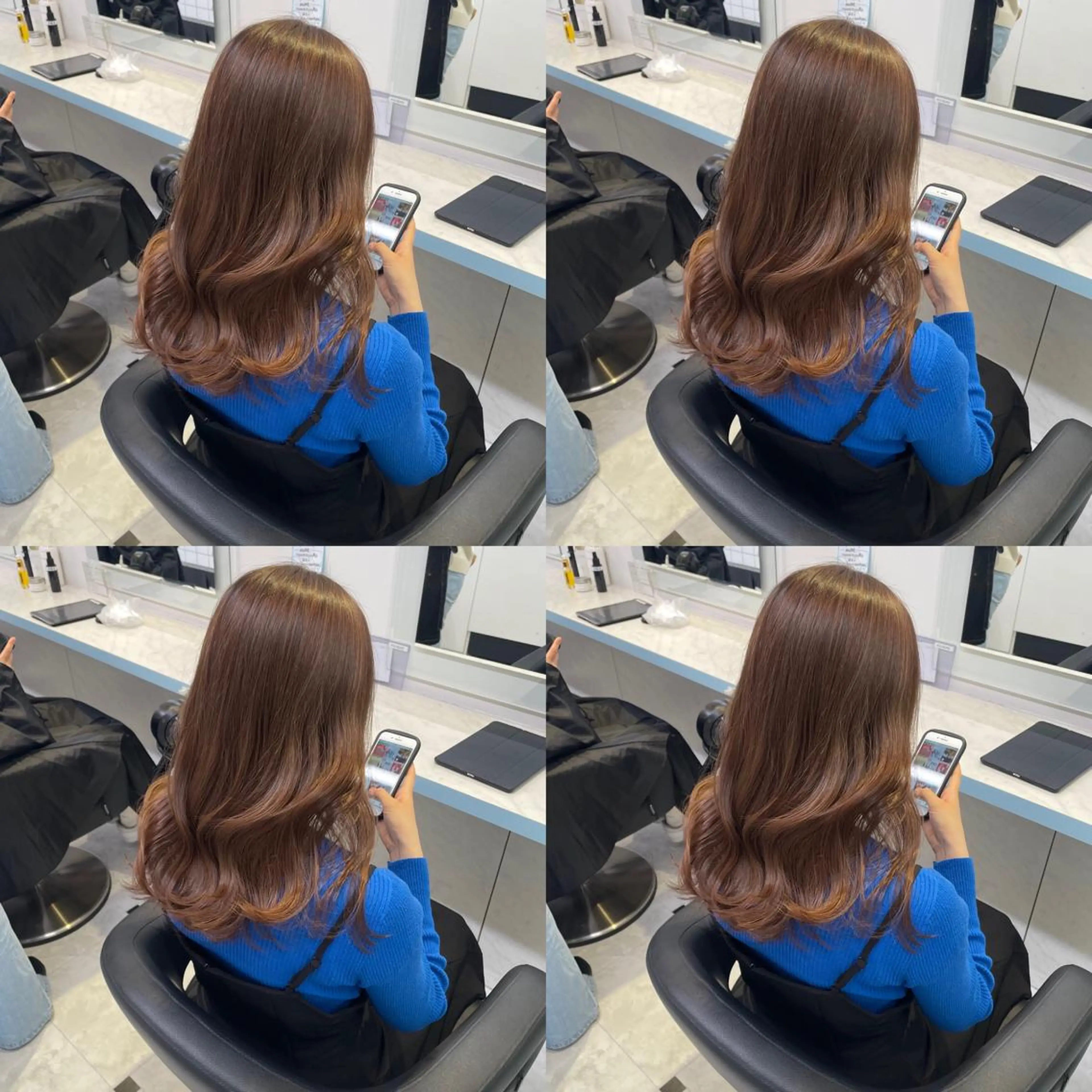 ミディアム 🩷モテ髪＆透明感 🩷ミルクティー🩷のヘアスタイル