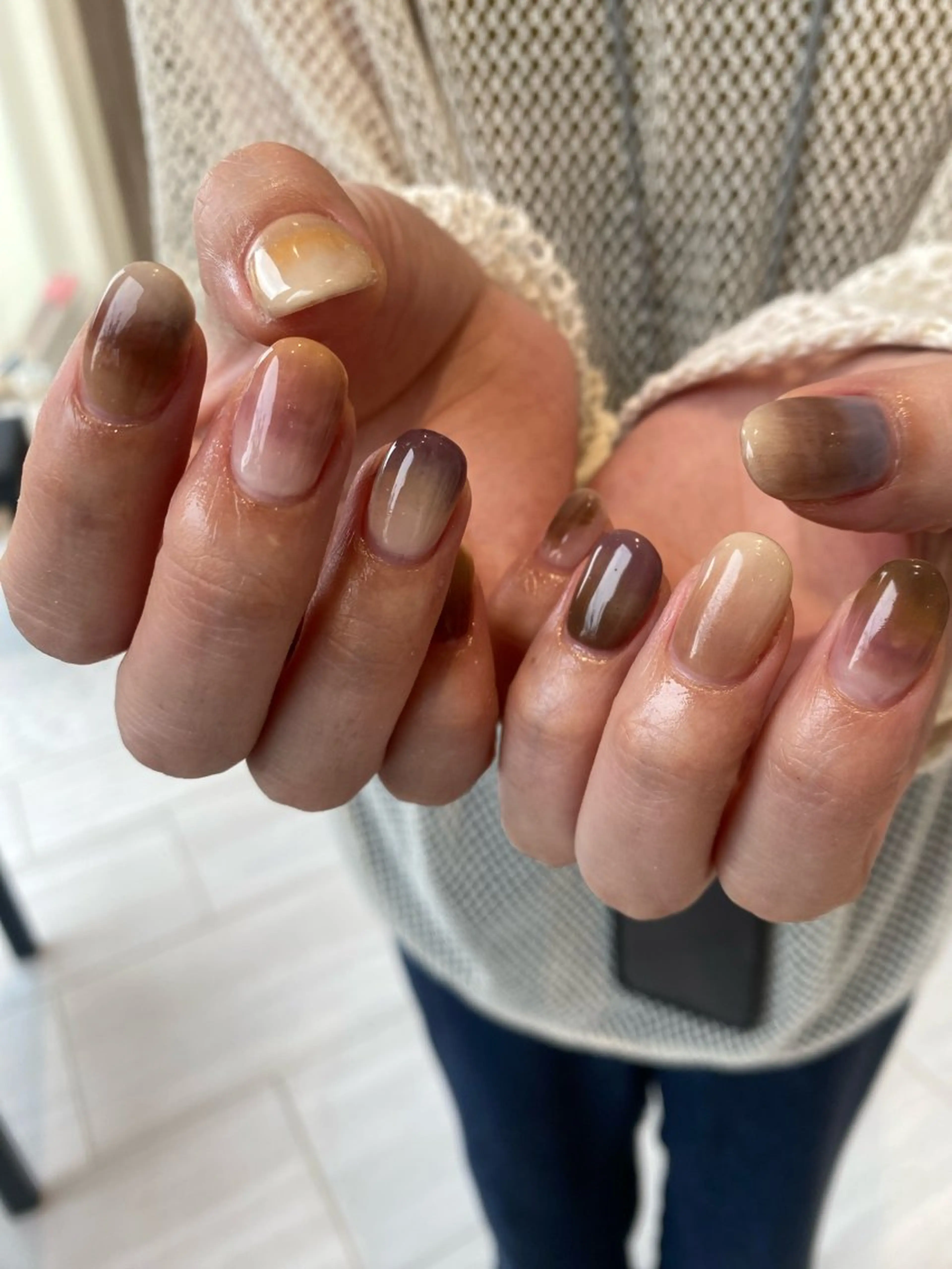 ネイル アートネイル earth甲府昭和店 西村香穂のネイルデザイン