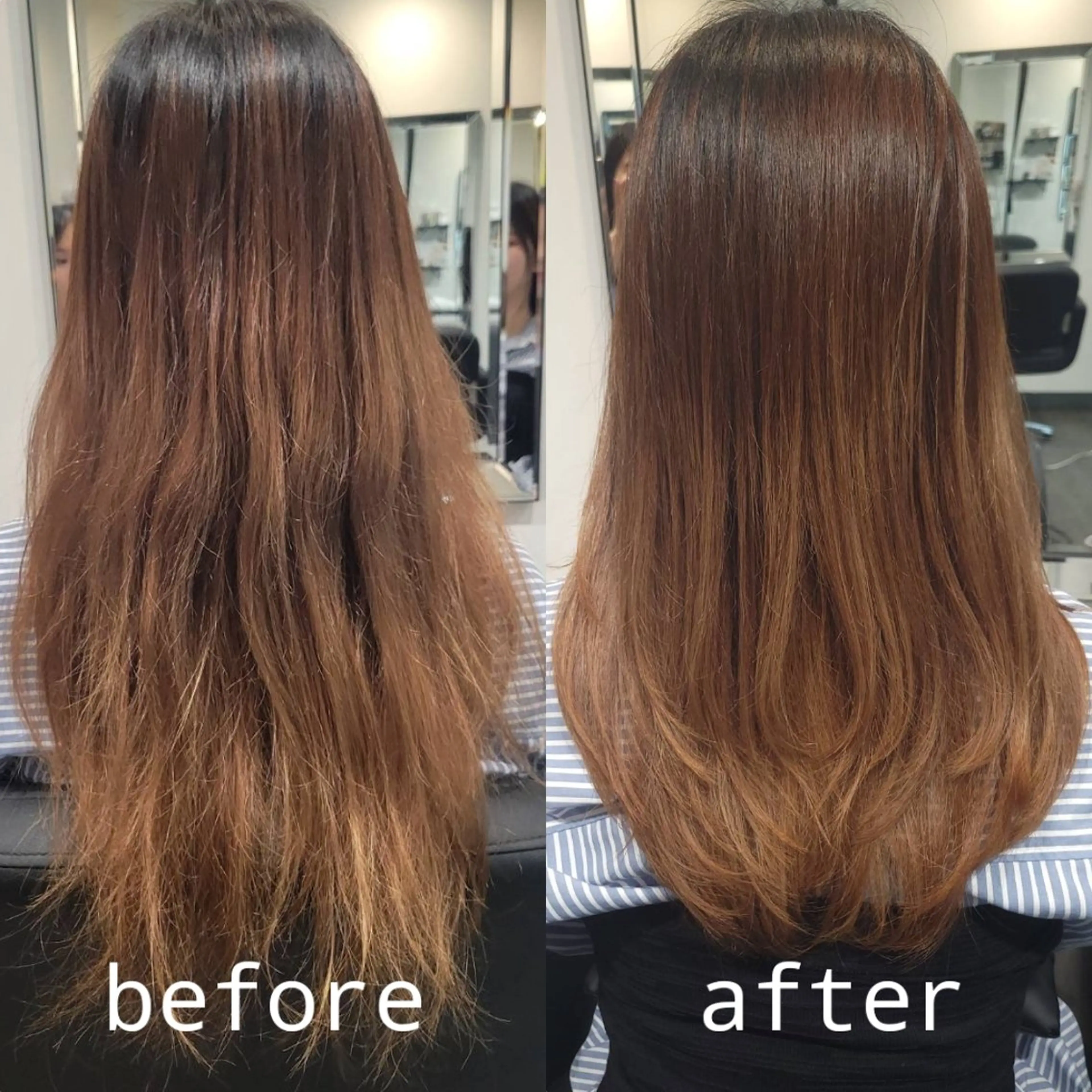 ロング レイヤーカット カット LEE HANAのヘアスタイル