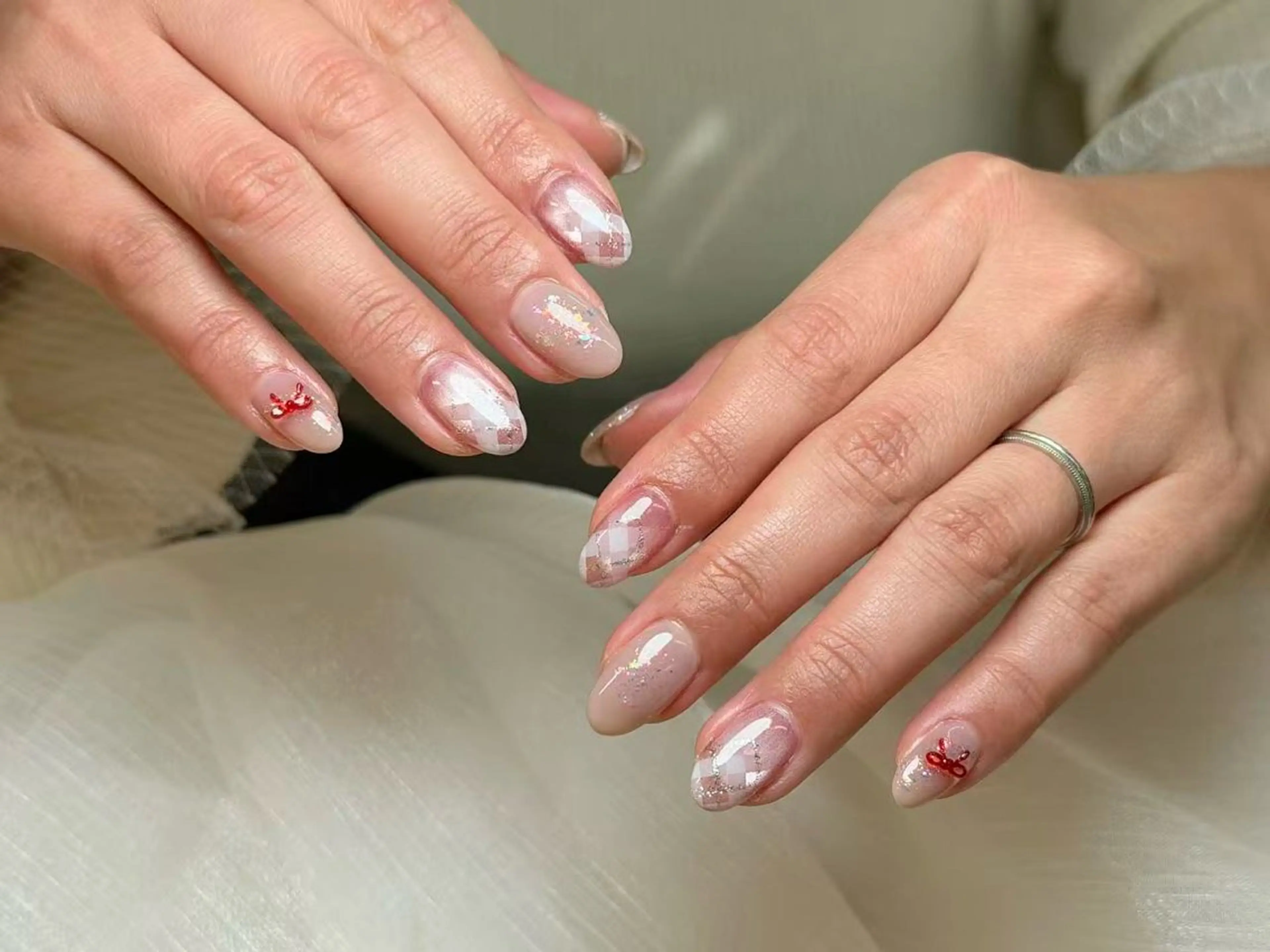 ネイル ハンドネイル ハンドケア Kaka_ パラジェル、長さだしのネイルデザイン