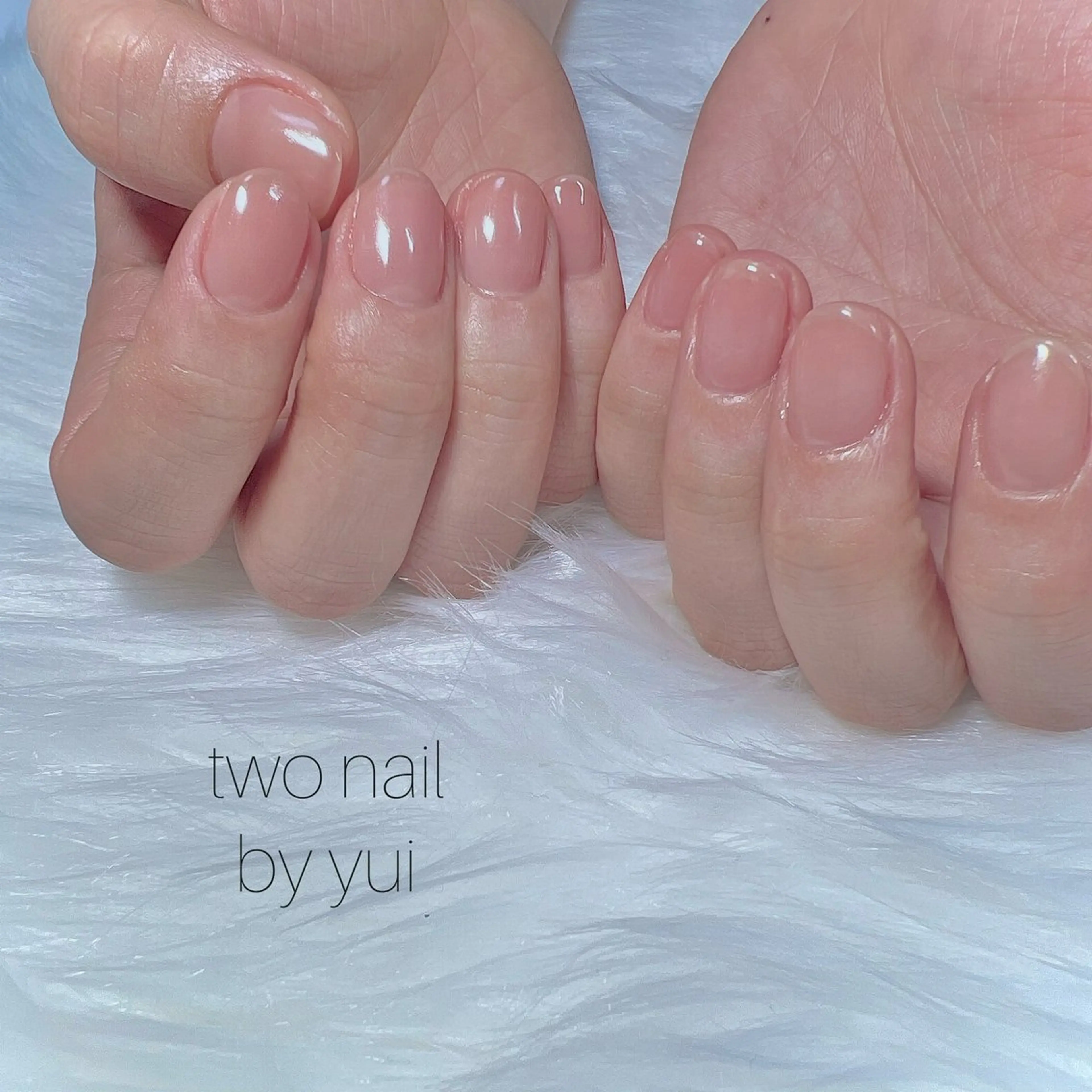 ネイル ブラウン ネイルチップ ホワイト ハンドネイル two nailのネイルデザイン