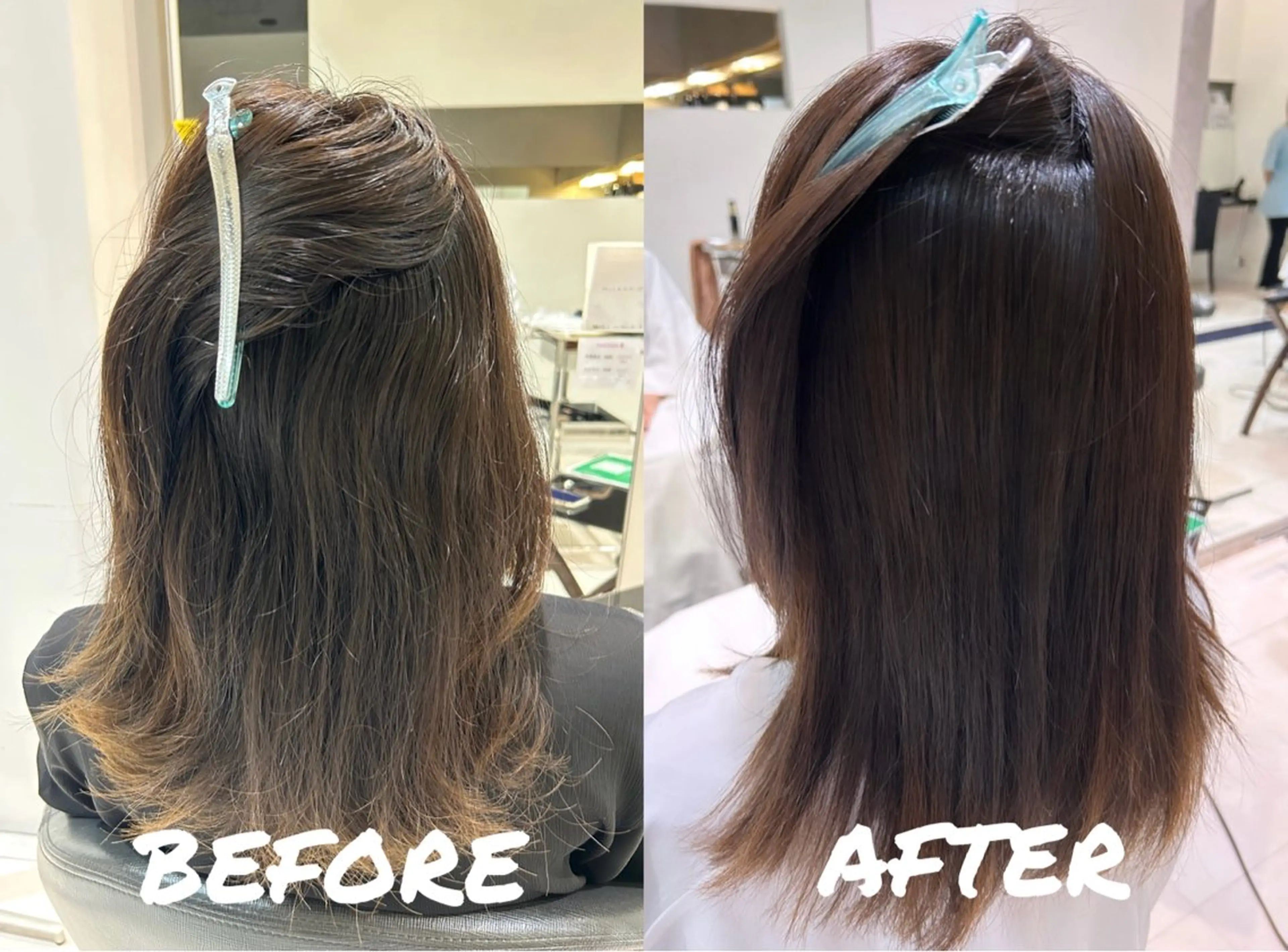 セミロング パーマ セミロングパーマ トリートメント ストレートパーマ 👑松山ストレート/ メンズヘア/龍仁👑のヘアスタイル