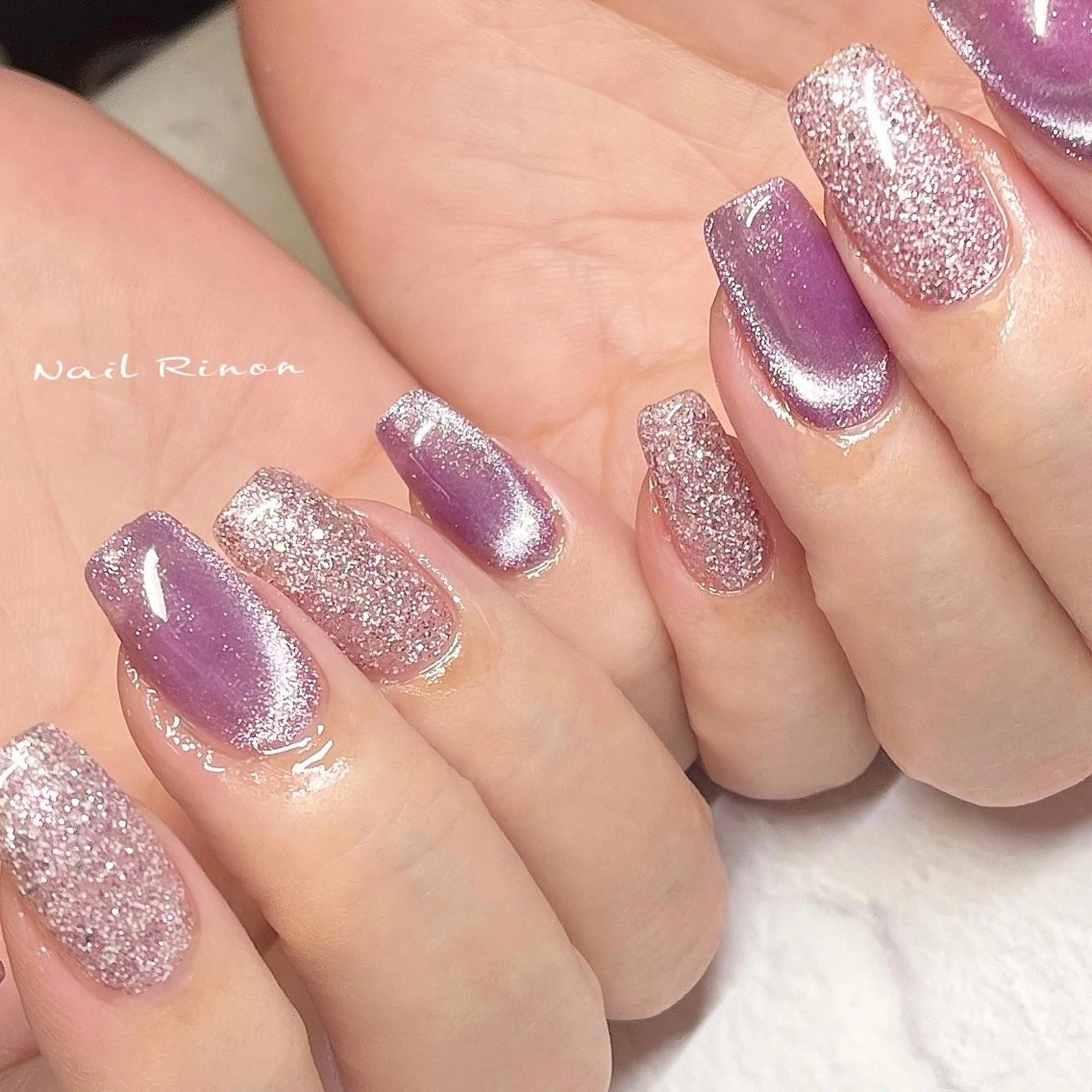 ネイル マグネットネイル ハンドネイル Nail Rinonのネイルデザイン