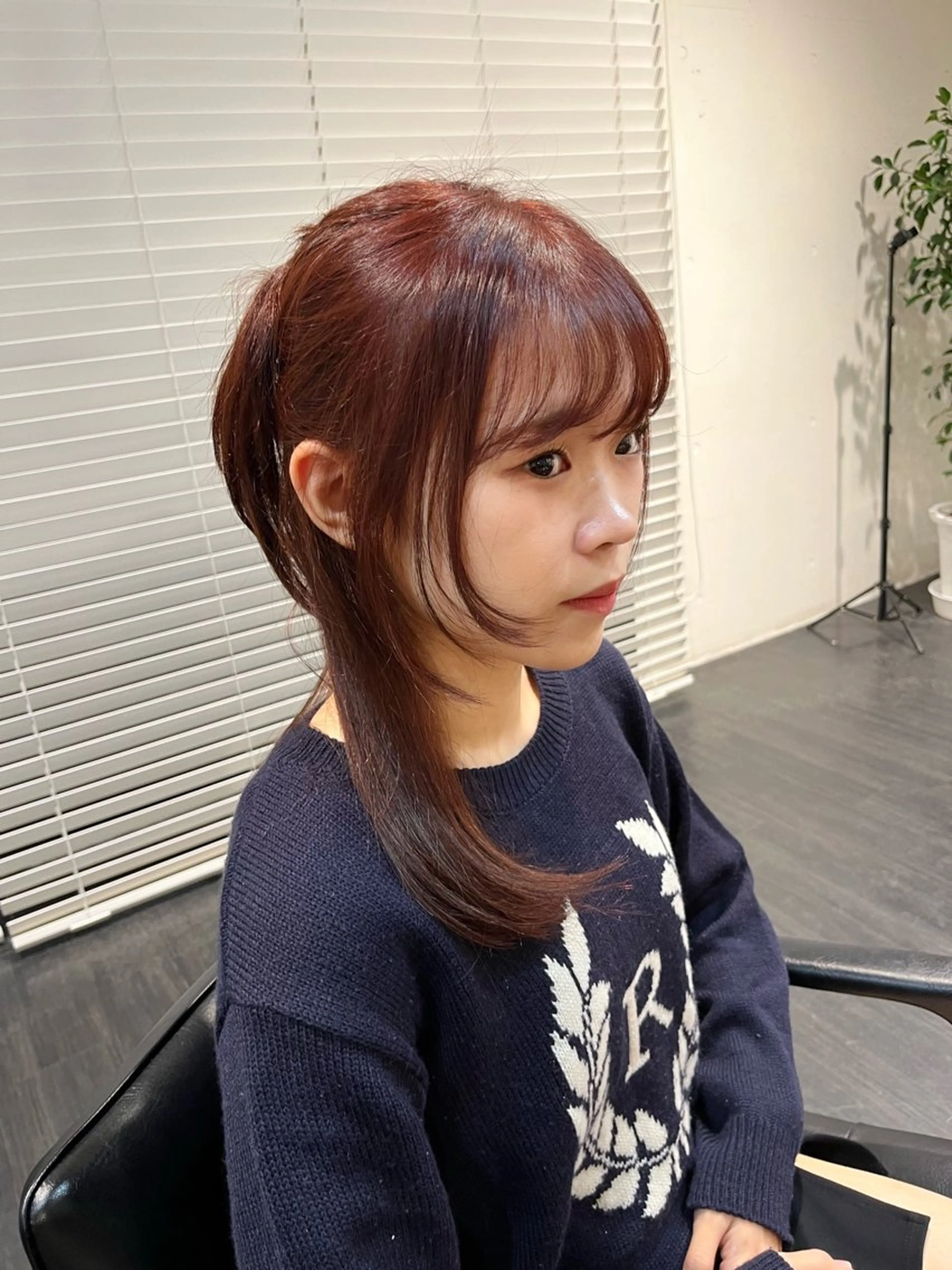 セミロング 細田 碧のヘアスタイル