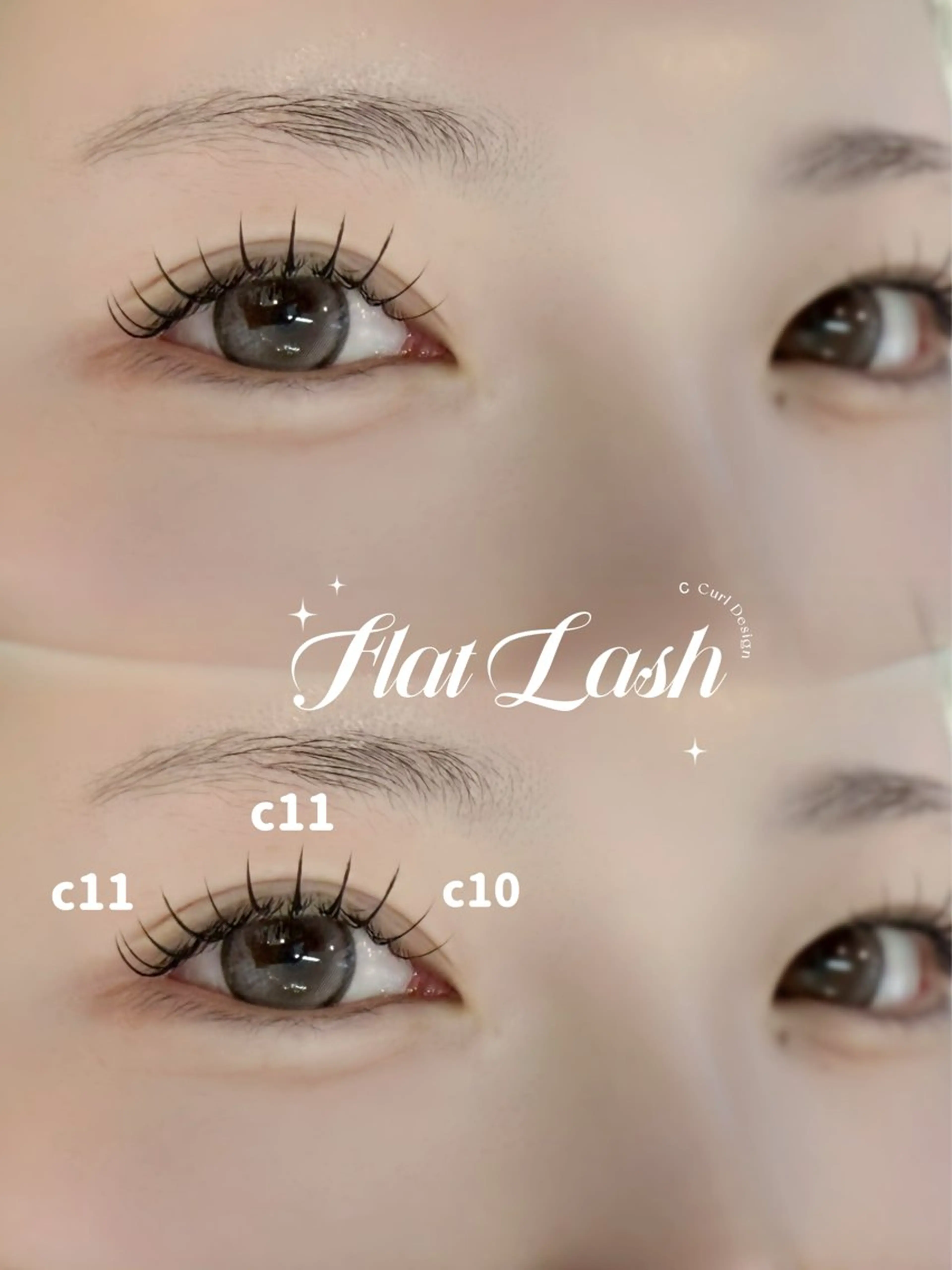 マツエク・マツパ フラットラッシュ マツエク Kulin TSUKIのマツエク・マツパデザイン