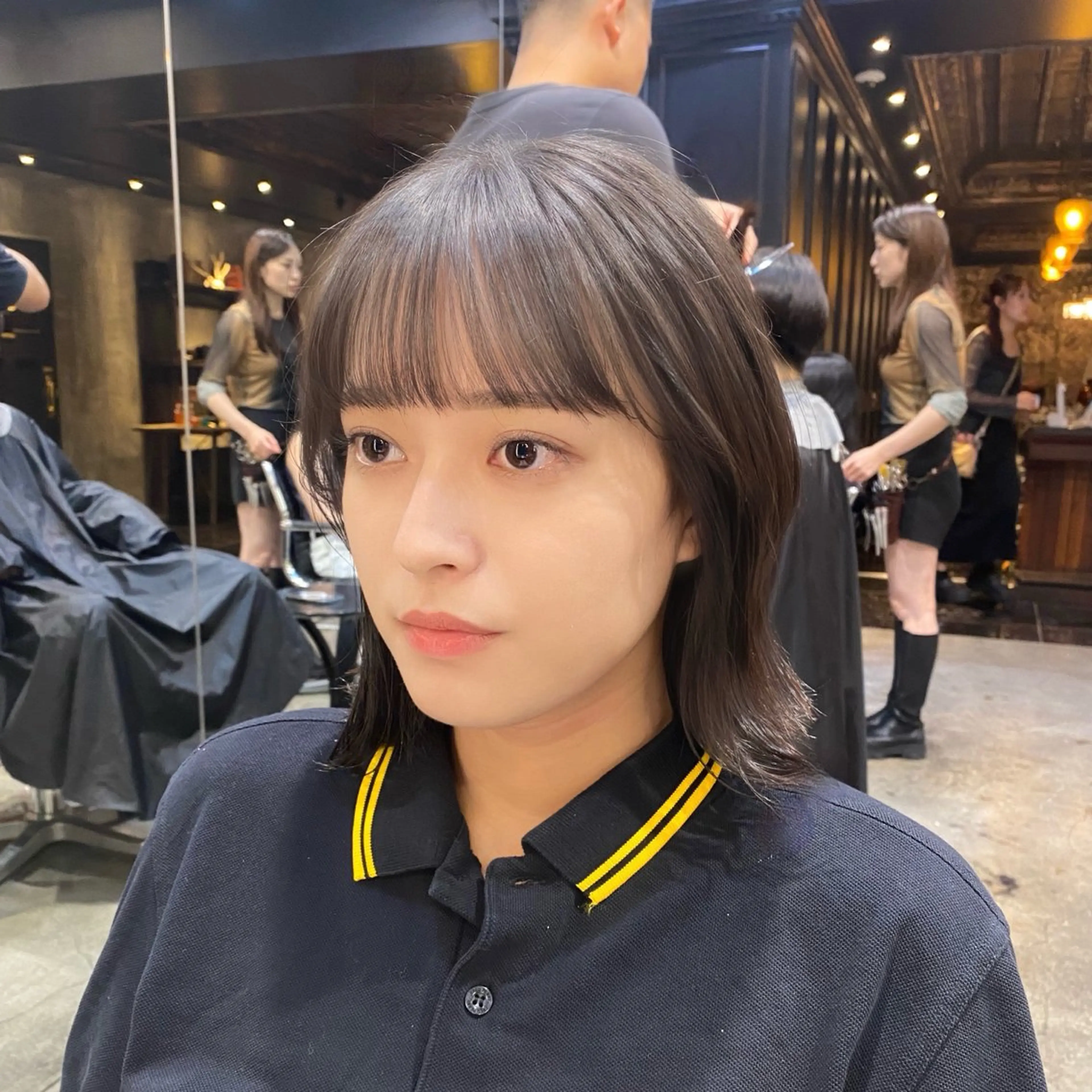 ショート カラー イルミナカラー ボブ 外ハネヘア カット ヘアカラー Ms.CHARM所属・透明感カラー🌿 グレージュ🐺陽介のヘアスタイル