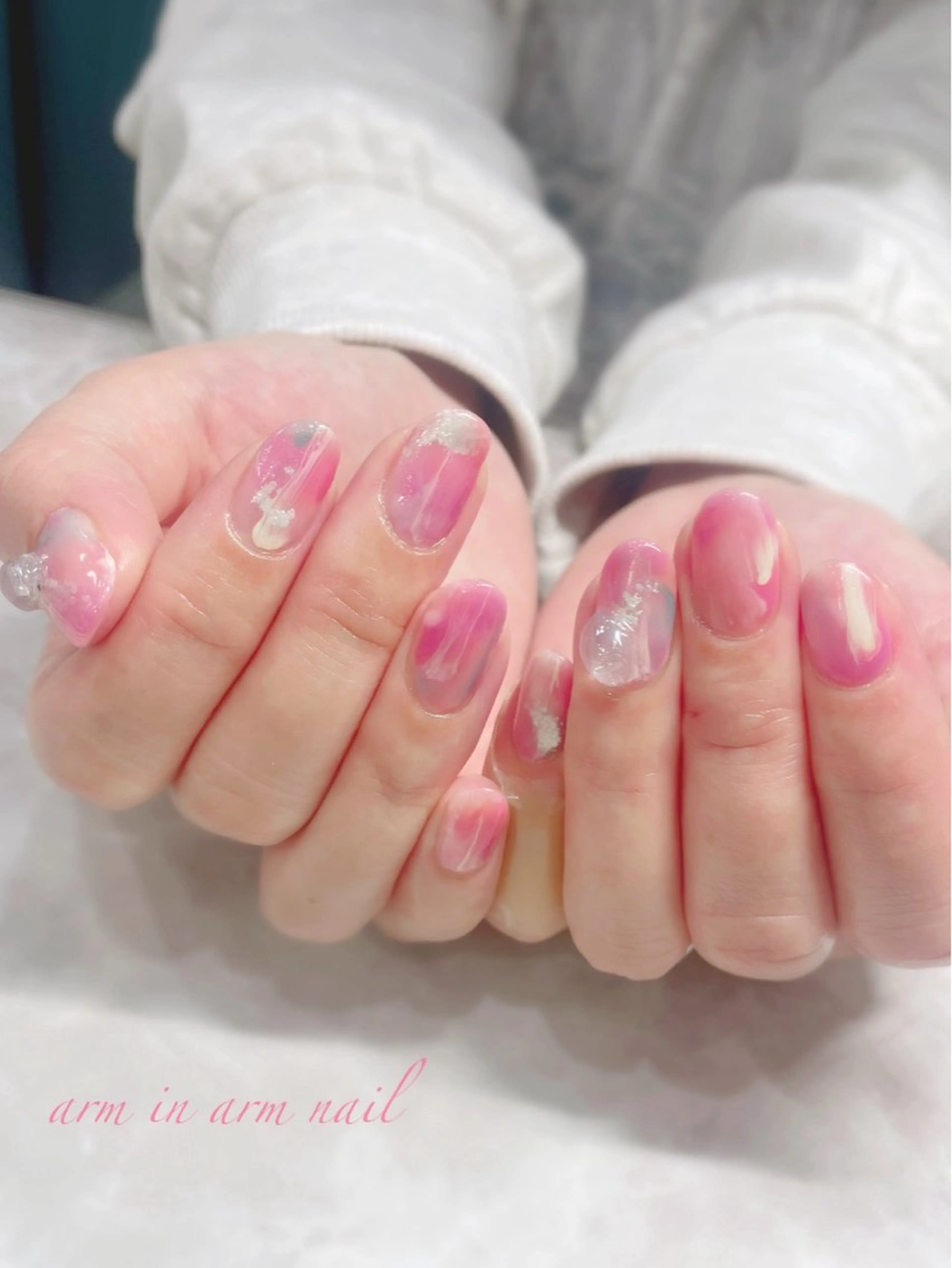 ネイル arm in arm ︎✿Yamamotoのマツエク・マツパデザイン