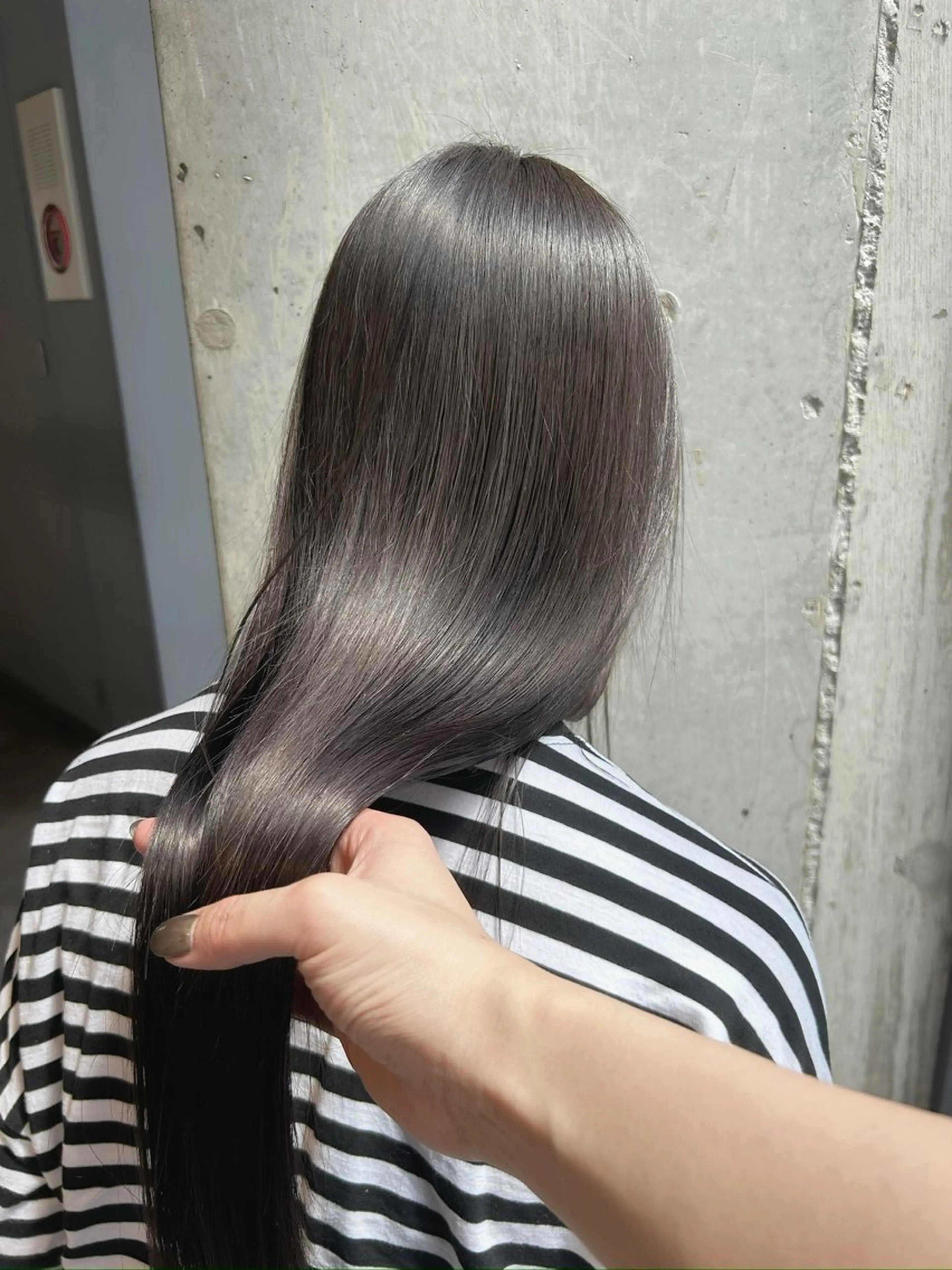 カラー ブラウンカラー 透明感カラー ダークブラウン ヘアカラー トリートメント 葉月/ボブ/ 透明感カラー／中目黒のヘアスタイル