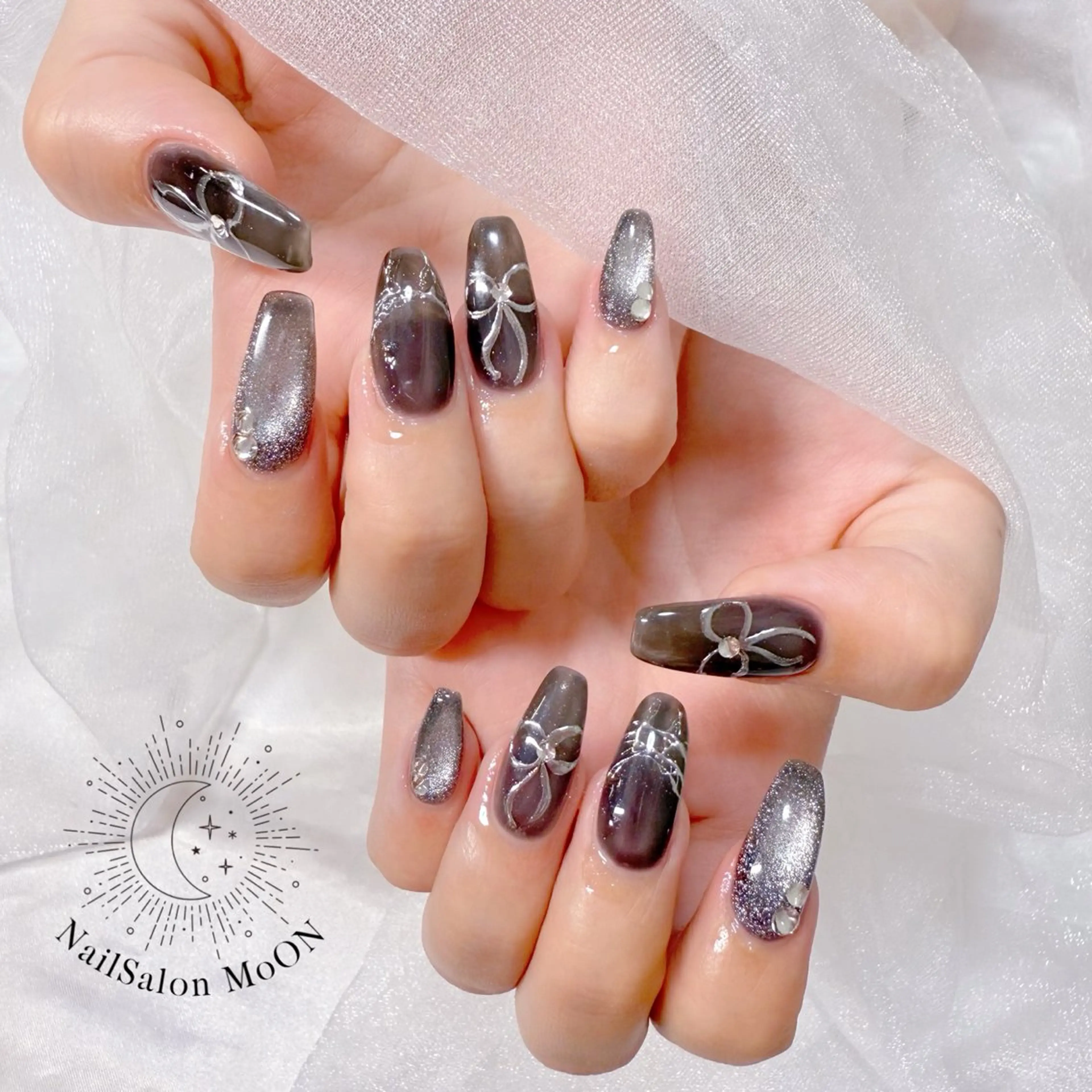 ネイル マグネットネイル MoON...❤︎ MeGuのネイルデザイン