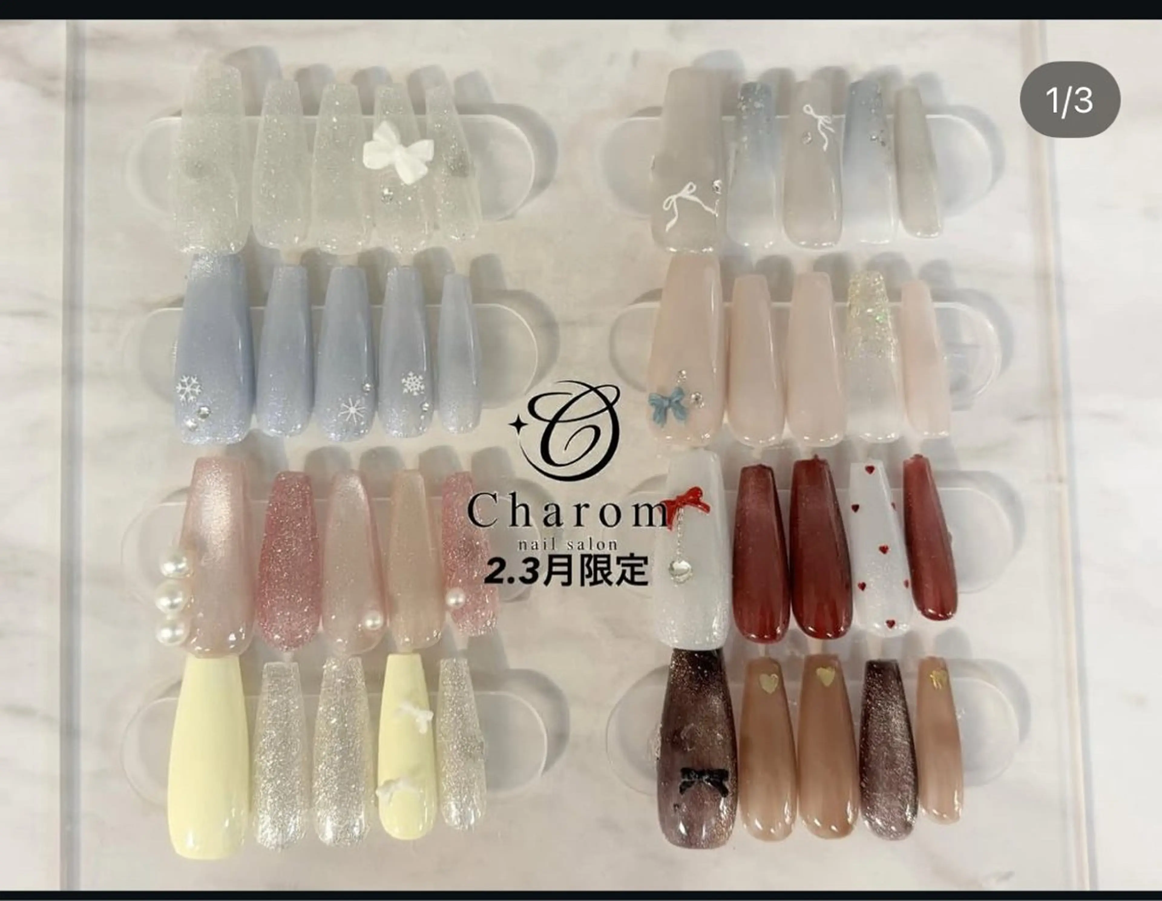 ネイル シンプルネイル ハンドネイル Charom Akaneのネイルデザイン