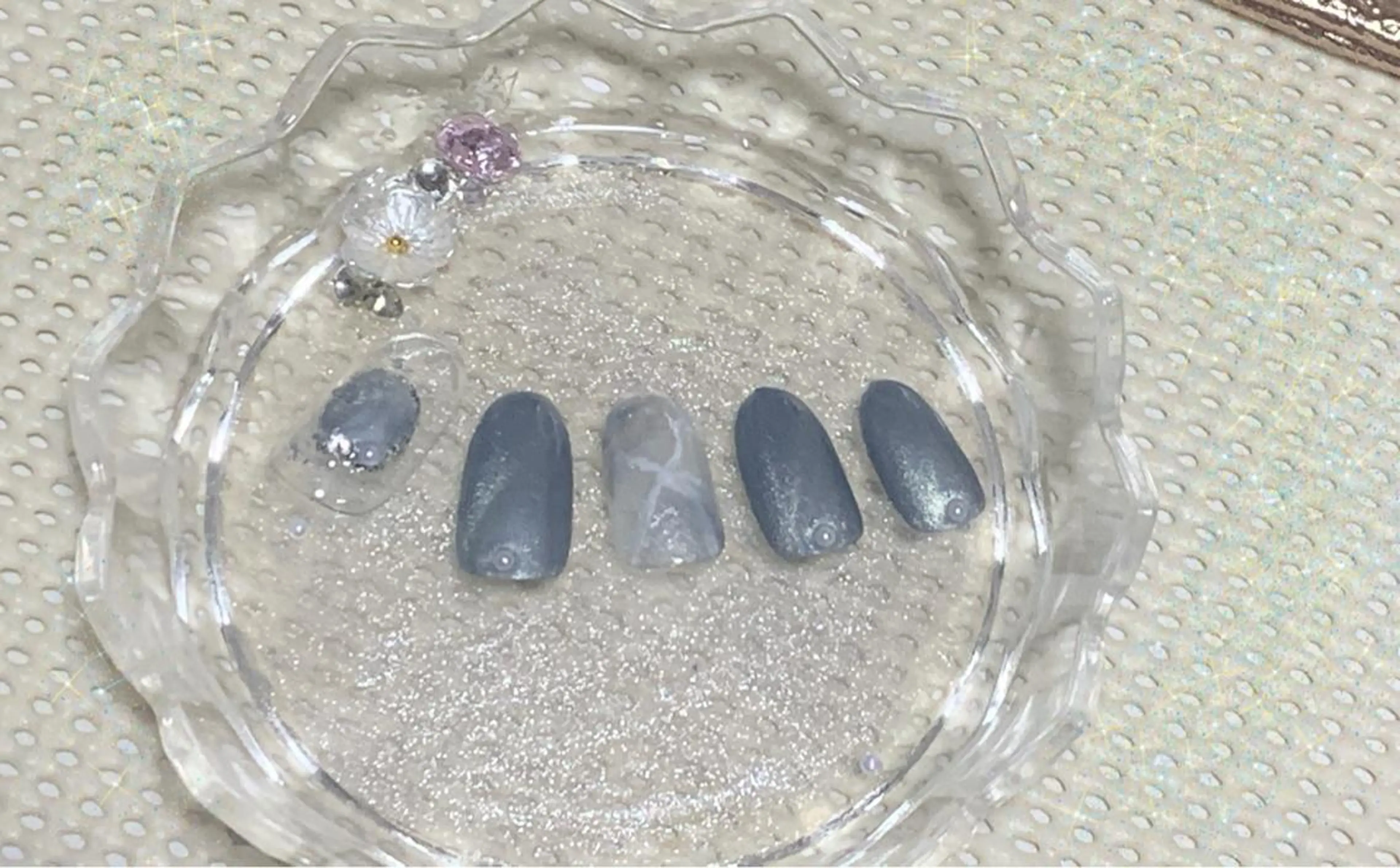 ネイル マグネットネイル 大理石ネイル(マーブル) 林 ✨syousyouのネイルデザイン