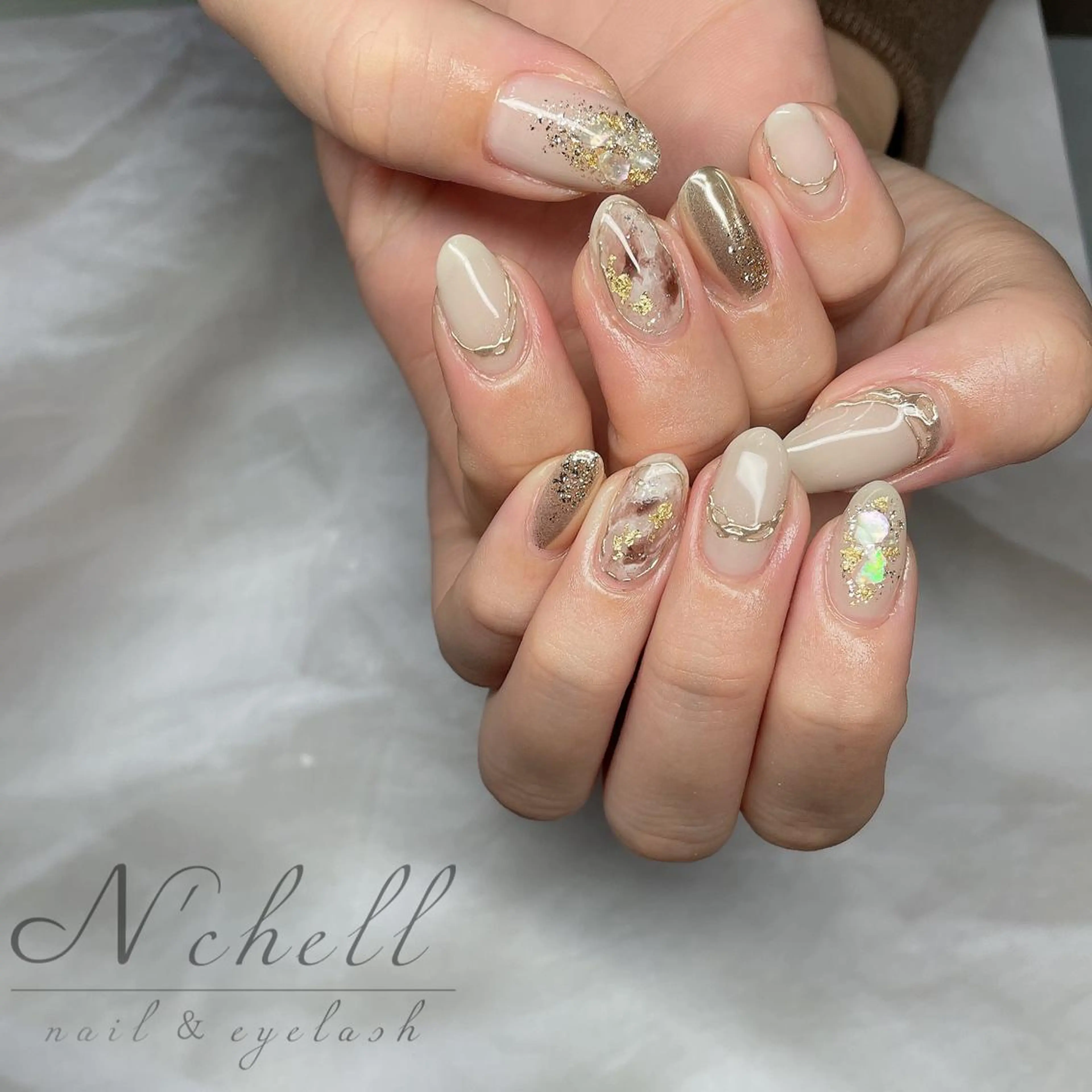 マツエク・マツパ ハンドネイル Nailist Aoiのネイルデザイン