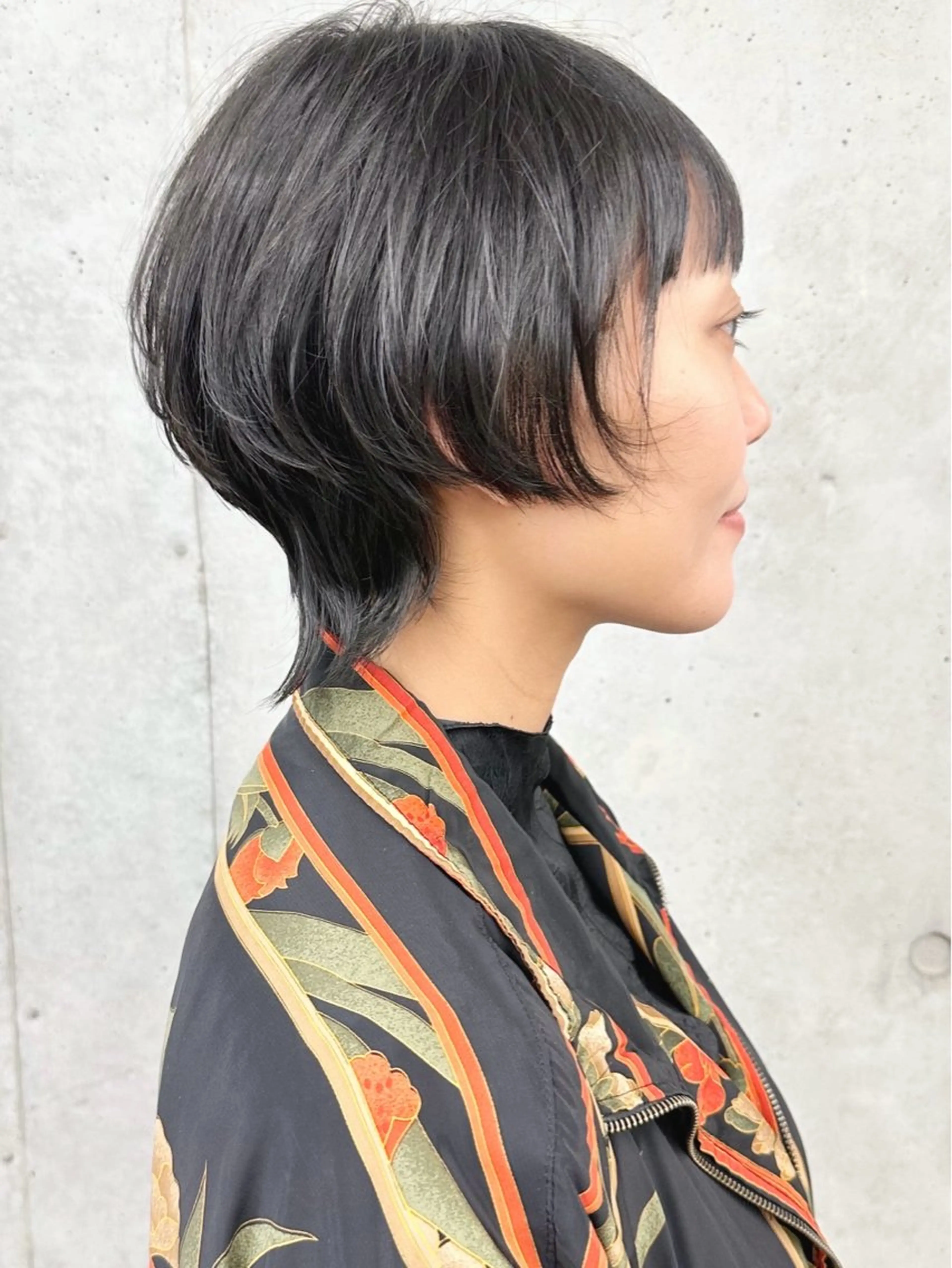 ミディアム 小顔ボブ/お悩み解決 /ボブパーマ/とういのヘアスタイル