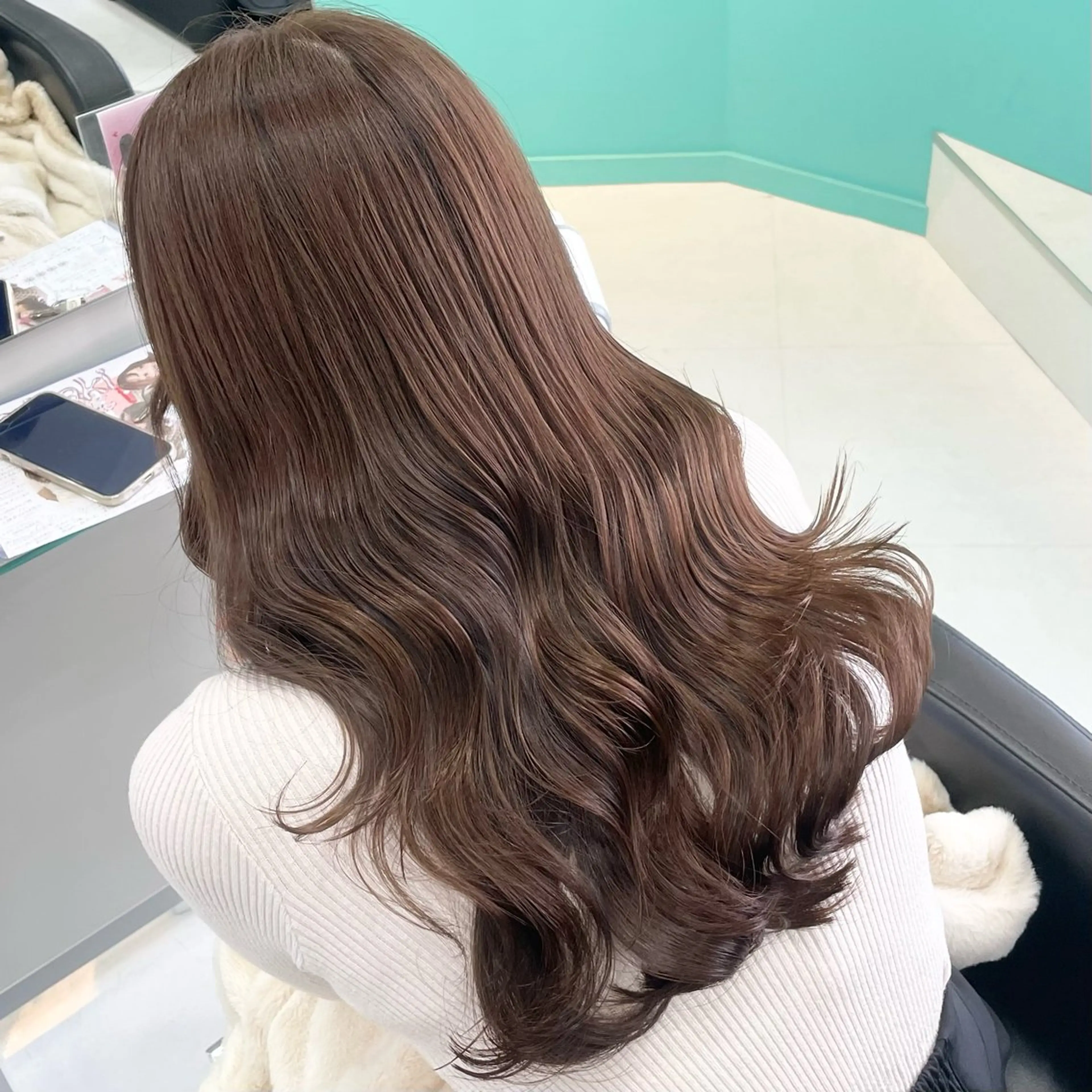 ロング Natsuki🤍 透明感×艶カラー🫧のヘアスタイル