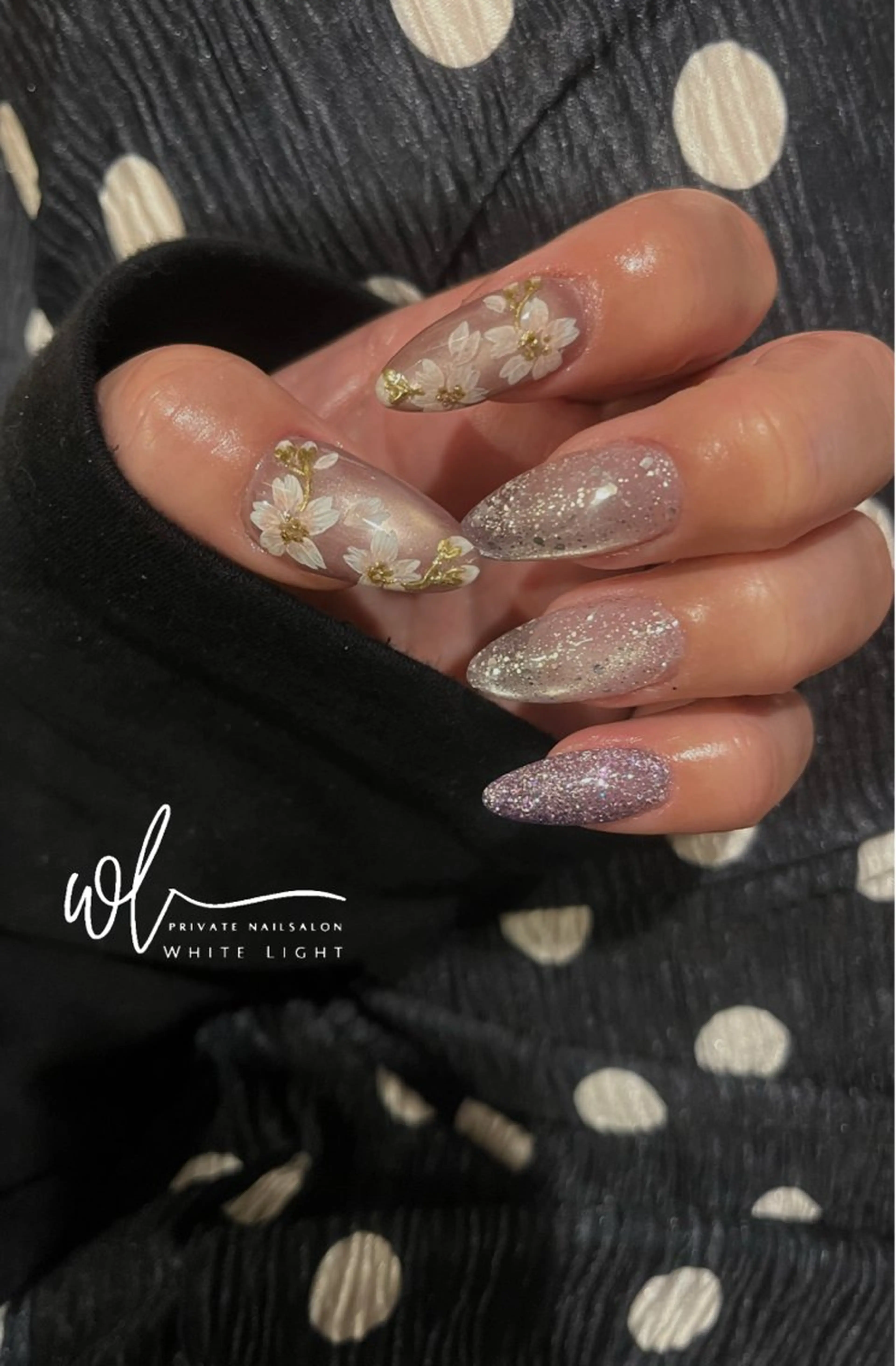 ネイル 桜ネイル その他(ネイル) プライベートサロン WhiteLightのネイルデザイン
