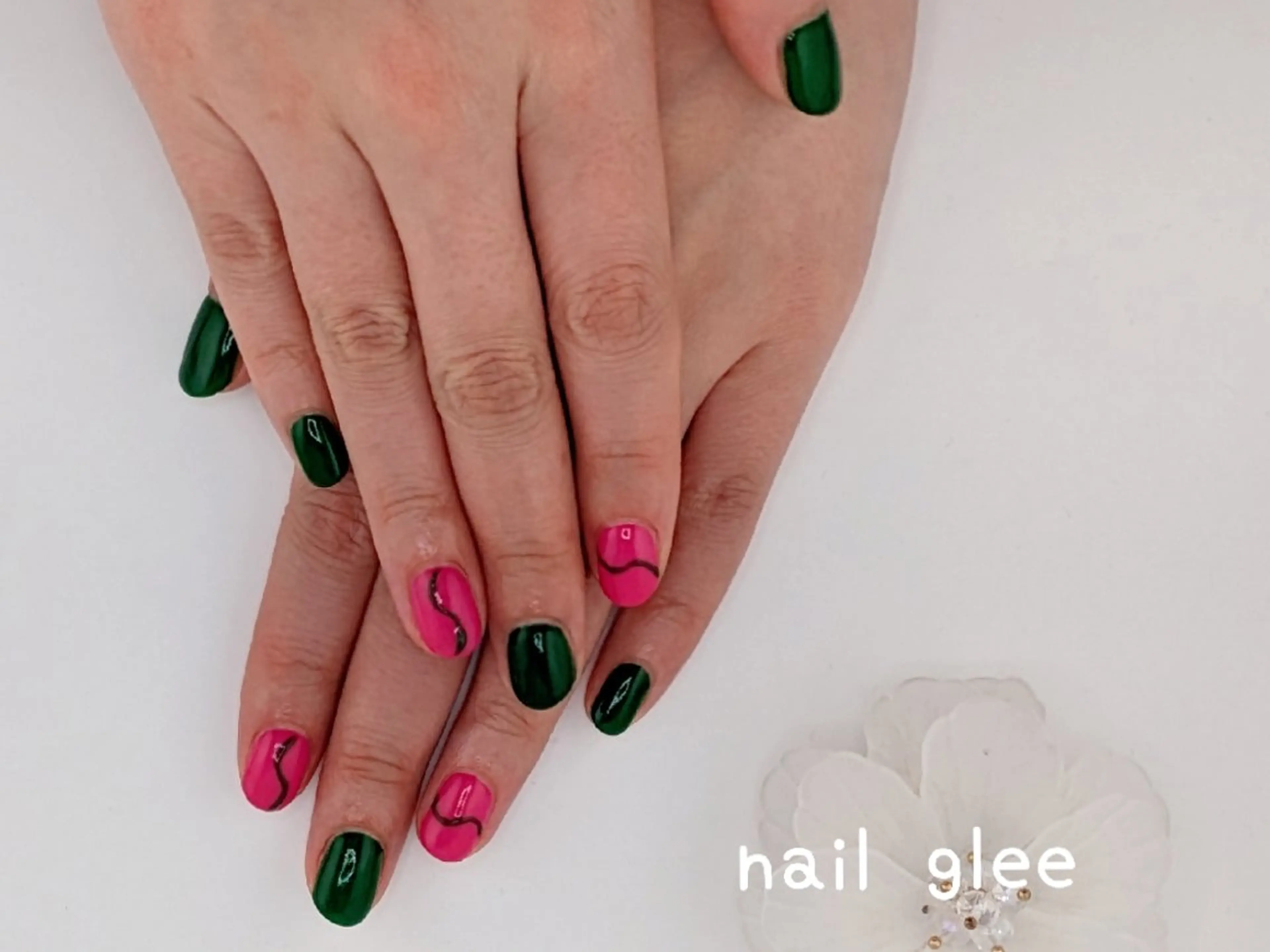 ネイル ハンドネイル Azusa .nail gleeのネイルデザイン
