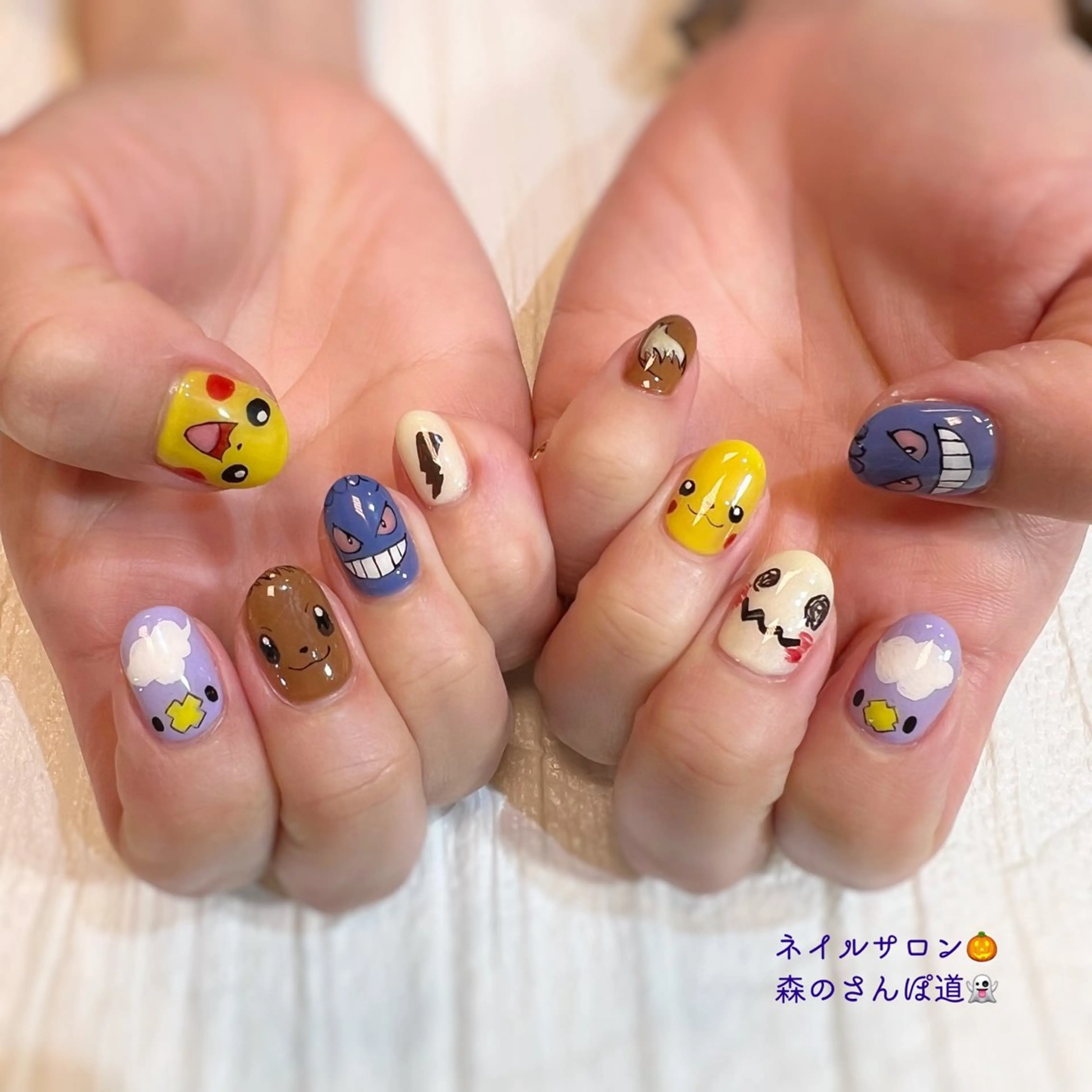 ネイル ハンドネイル 森のさんぽ道所属・ショートネイル 森のさんぽ道のネイルデザイン