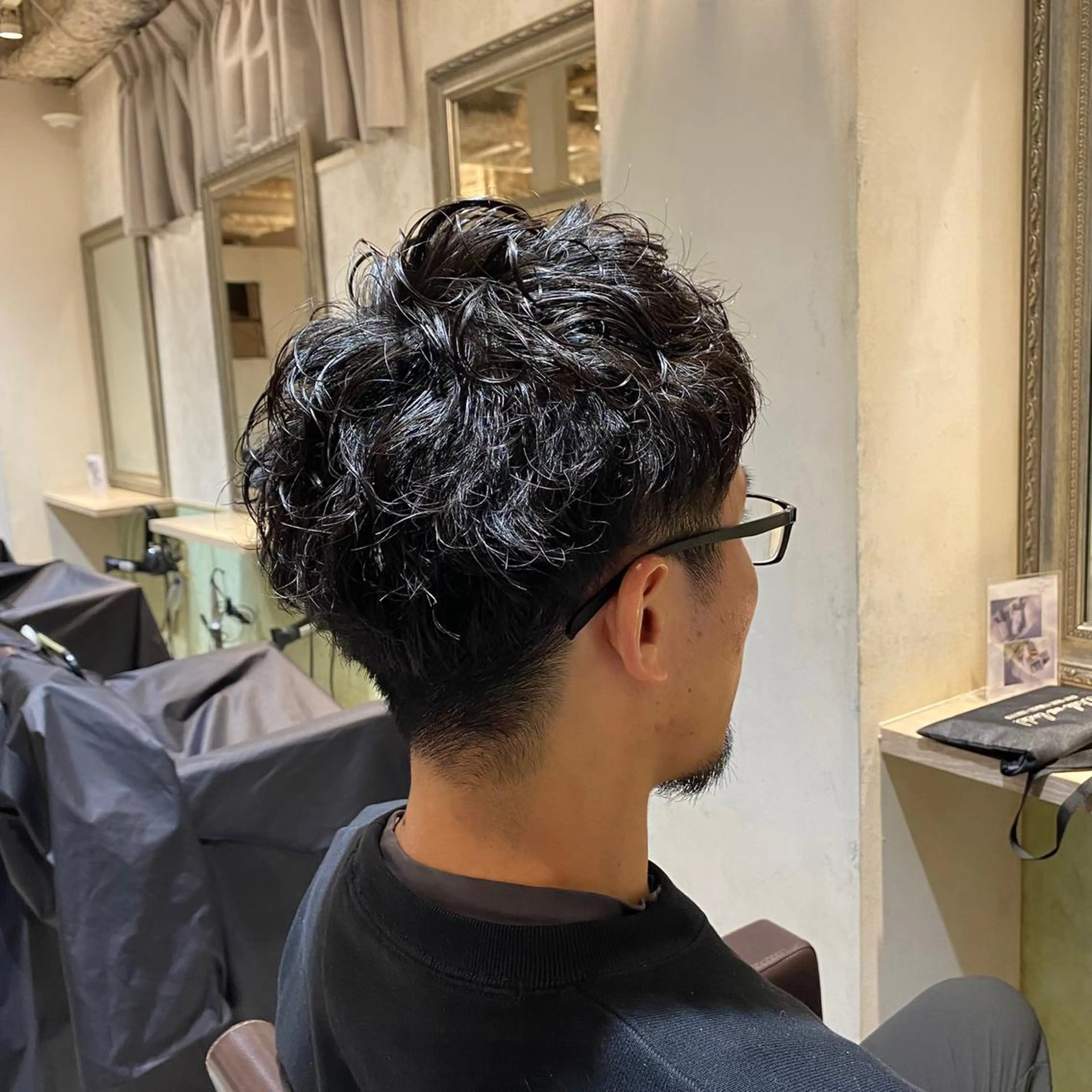 ショート パーマ メンズ Lutia所属・Lutia  チノ リキマル🍀のヘアスタイル