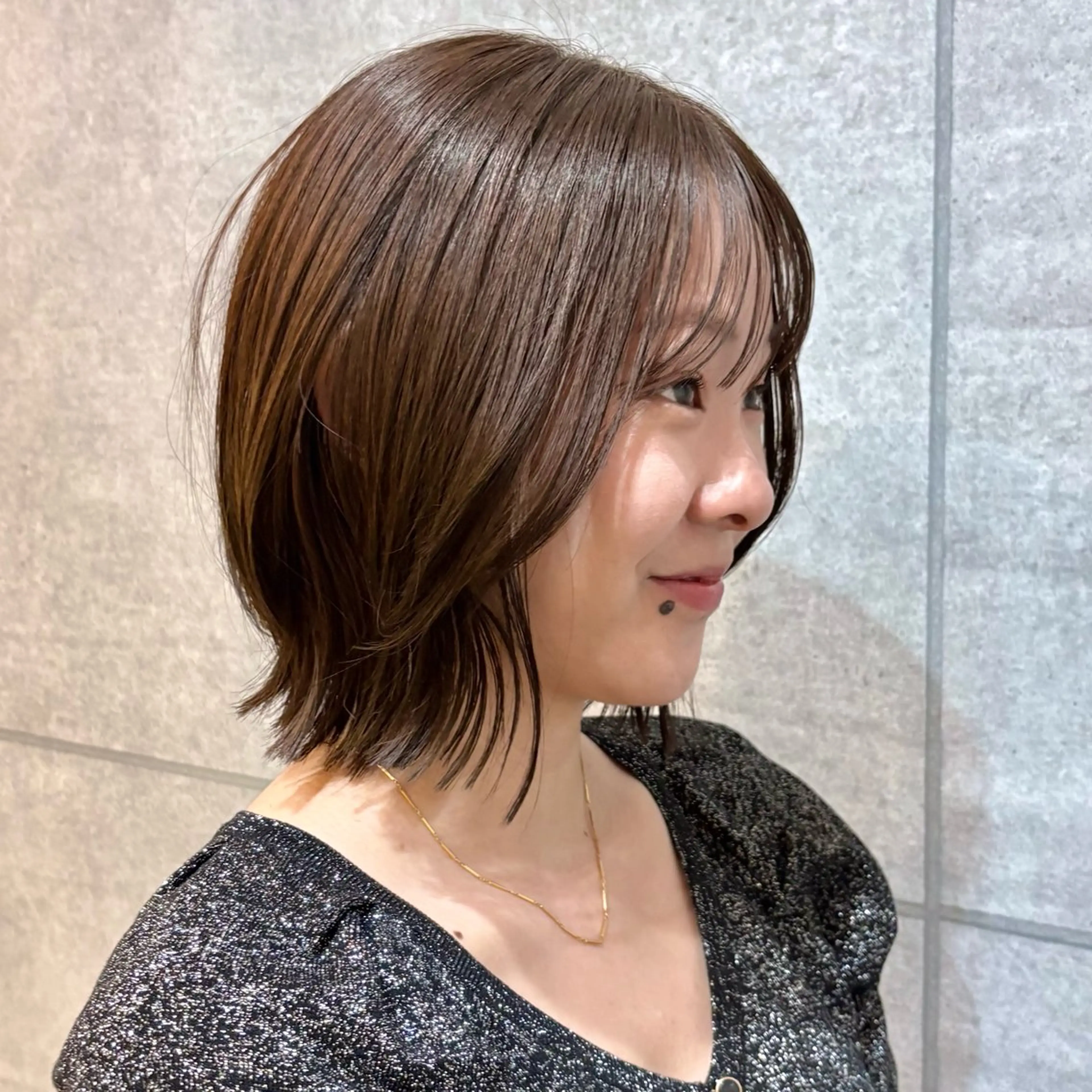 【ボブカット💇🏻‍♀️＋ブリーチなしうるつやカラー🥣】　　　　　　　　　　　　　　　シャンプーブロー込みの写真