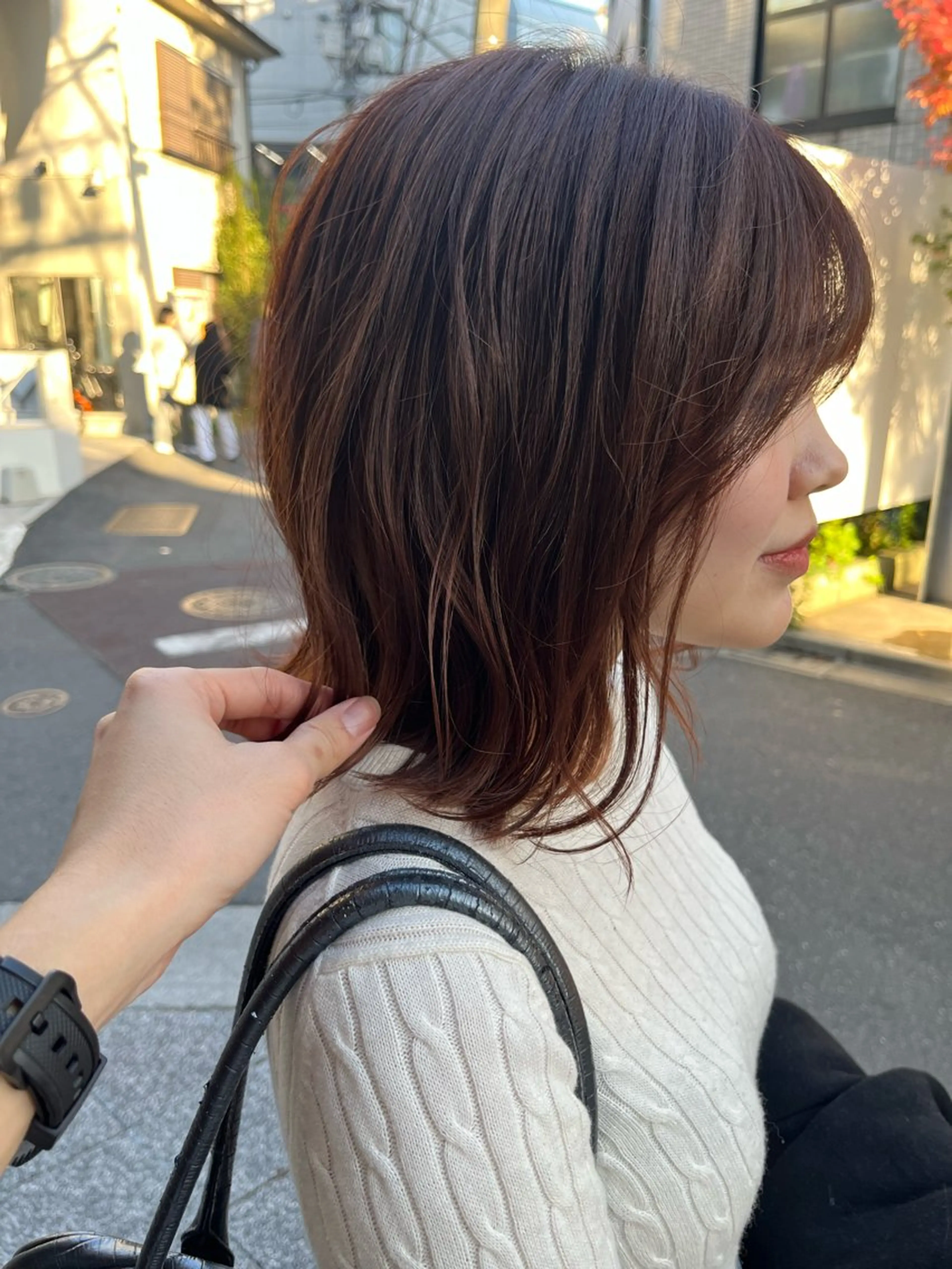 セミロング カラー ナチュラルなヘア /ヨシダトモキのヘアスタイル