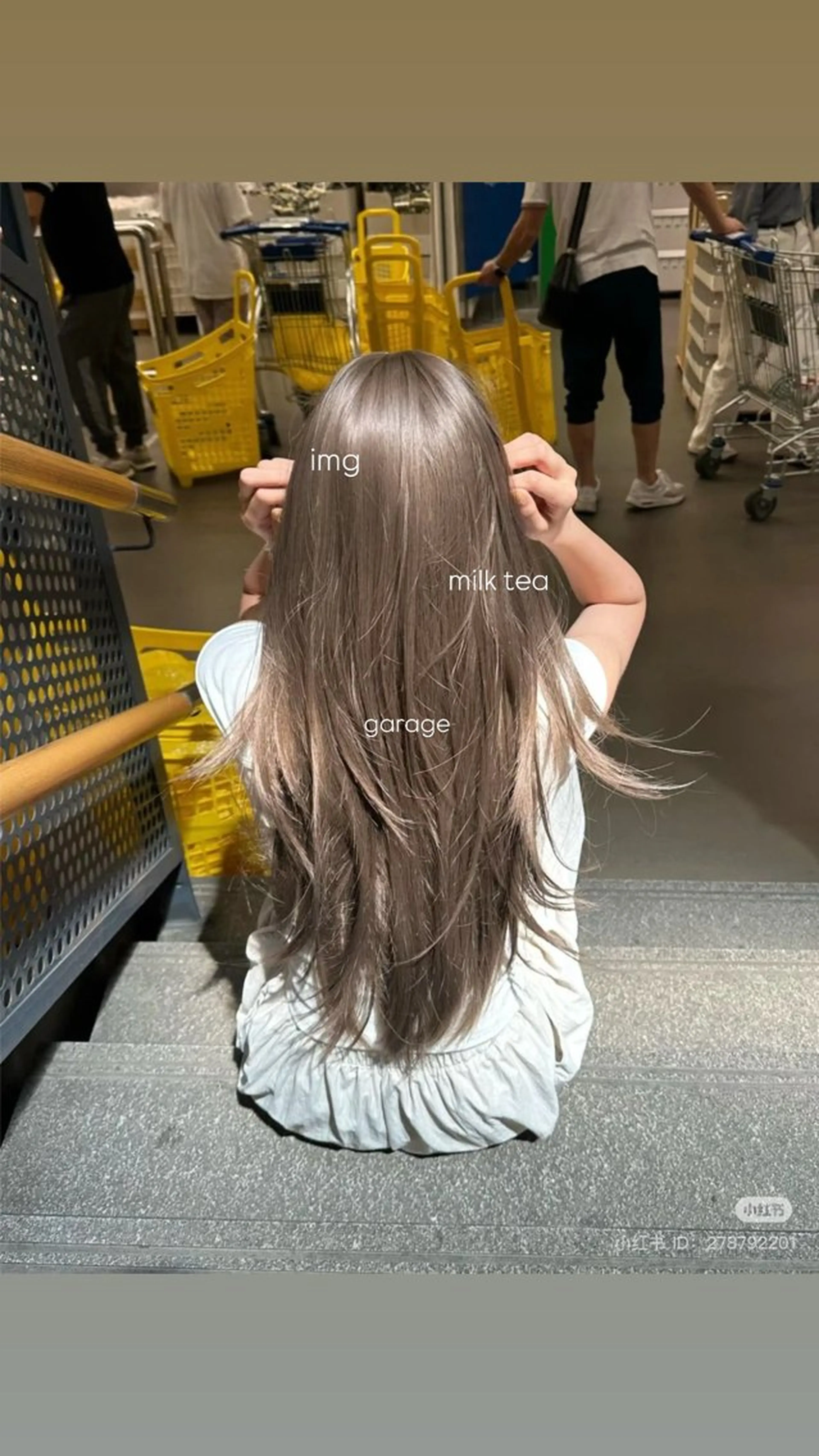 カラー ベージュ・ラベンダー カラー🎀りりのヘアスタイル