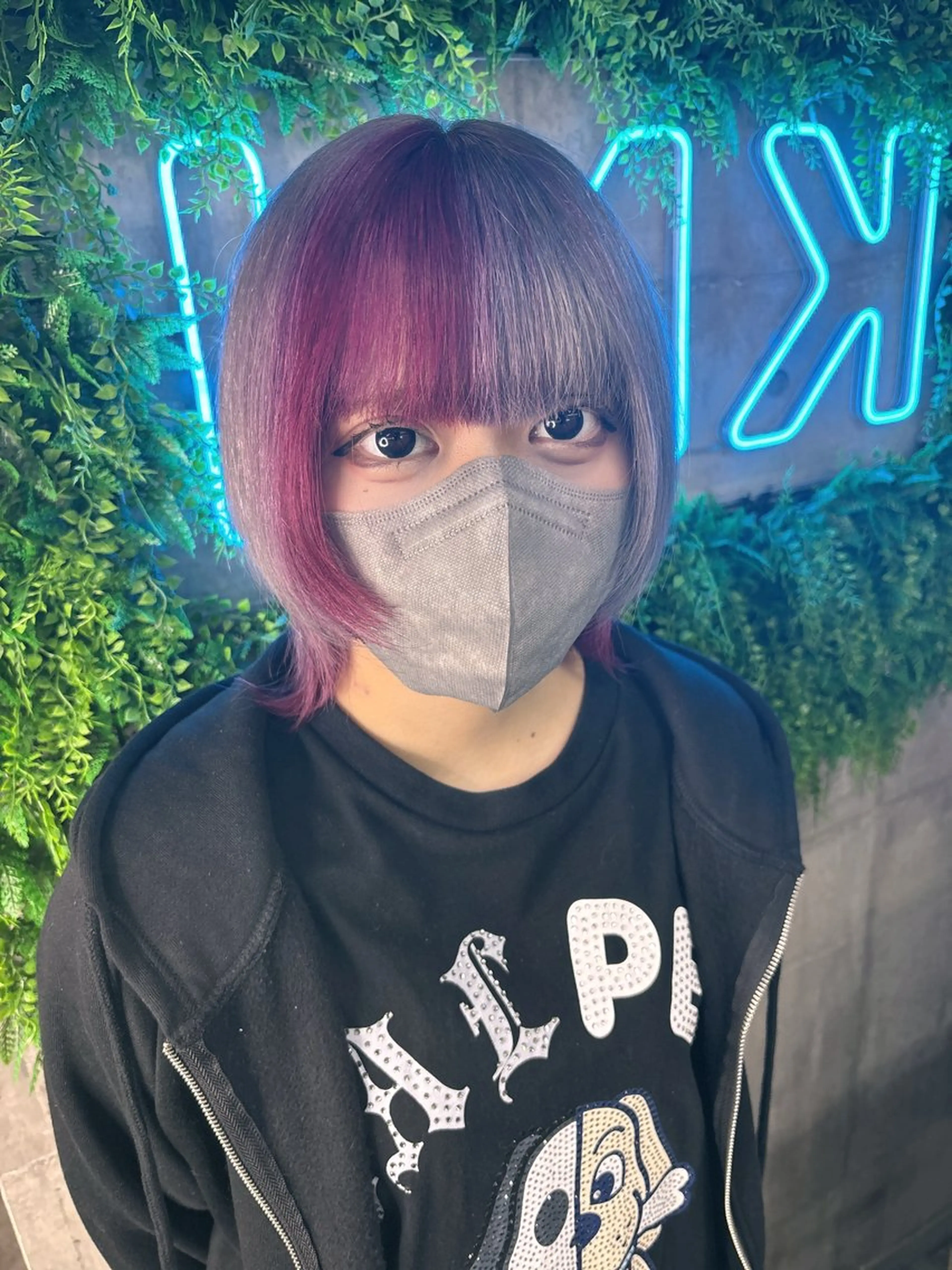 ミディアム カラー ヘアカラー 個性派ウルフ/メンズ /ブリーチ/渋谷のヘアスタイル