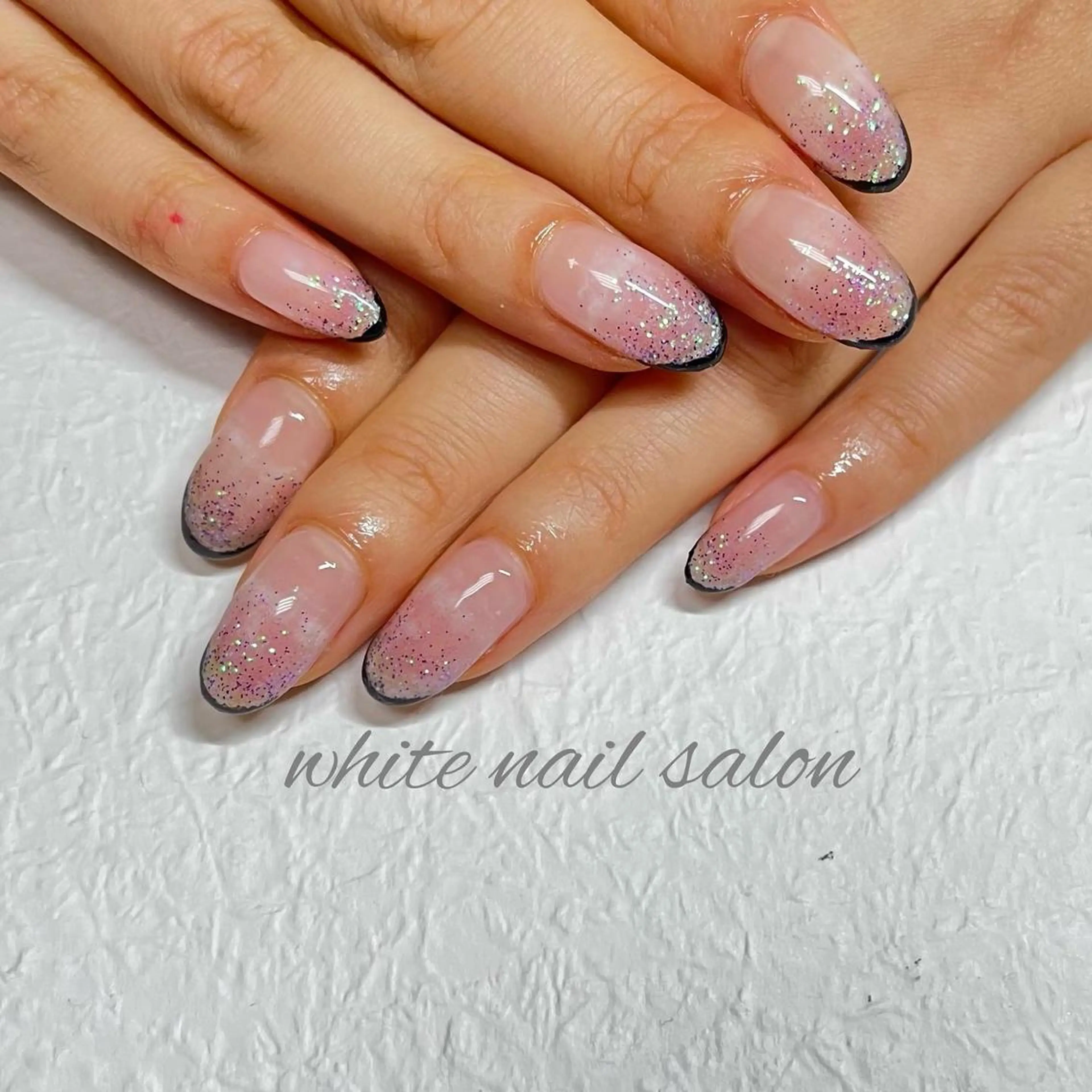 ネイル ジェルネイル ハードジェル ラメ(グリッター) 持ち込み ソフトジェル ハンドネイル white nail salonのネイルデザイン