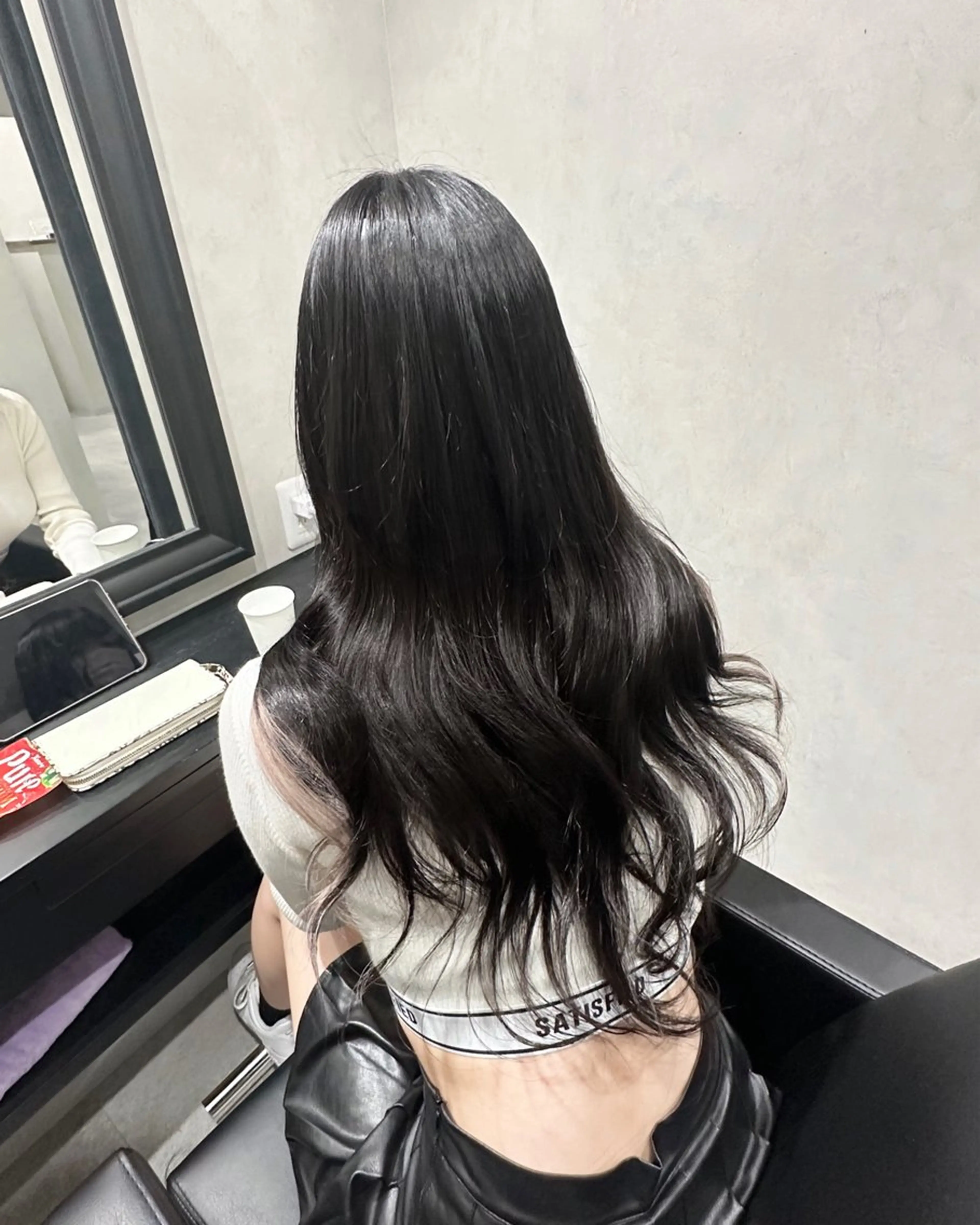 カラー+最高級人毛100%レミーシールエクステ40本の写真