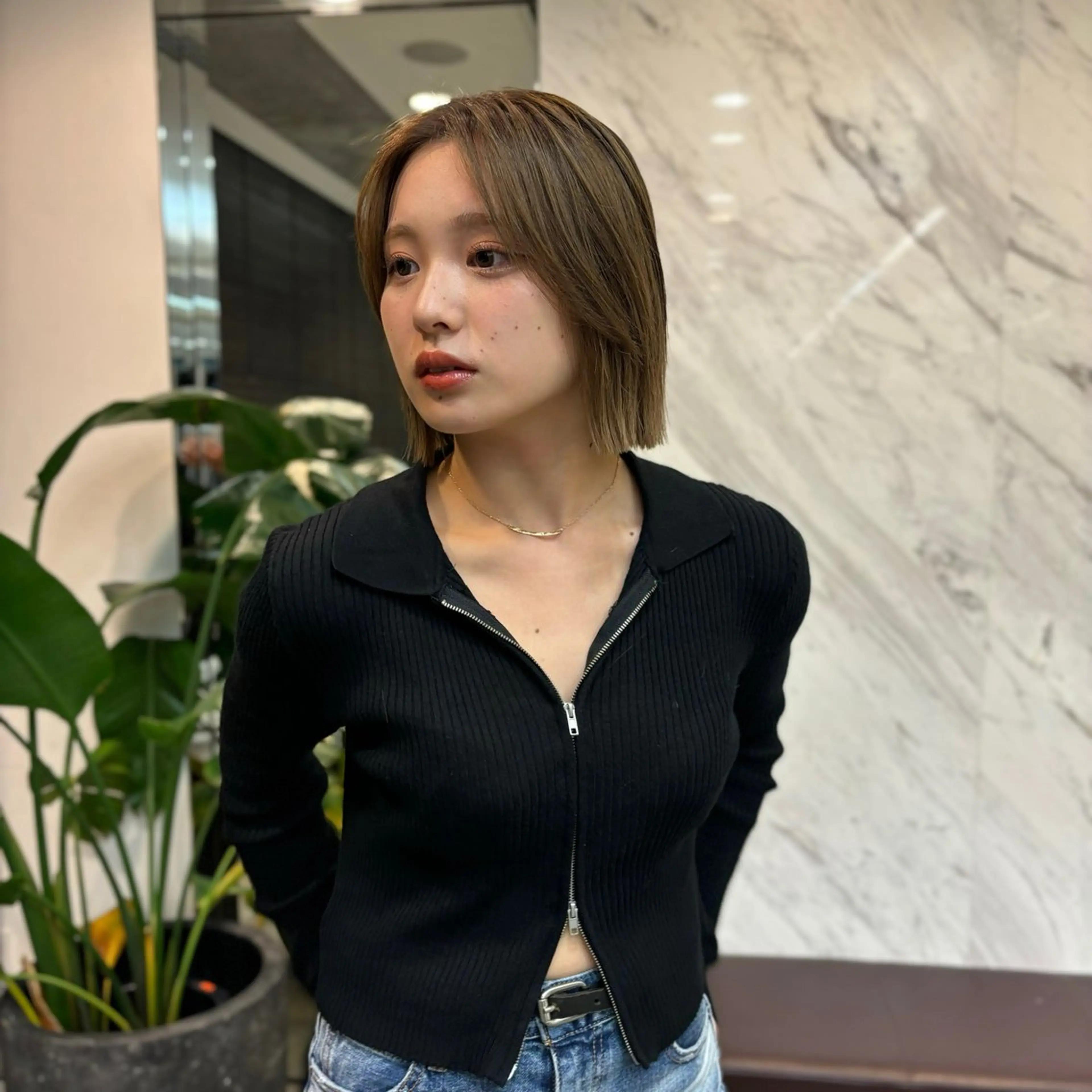 ショート パーマ ボブ 外ハネヘア 小玉 彰哉のヘアスタイル