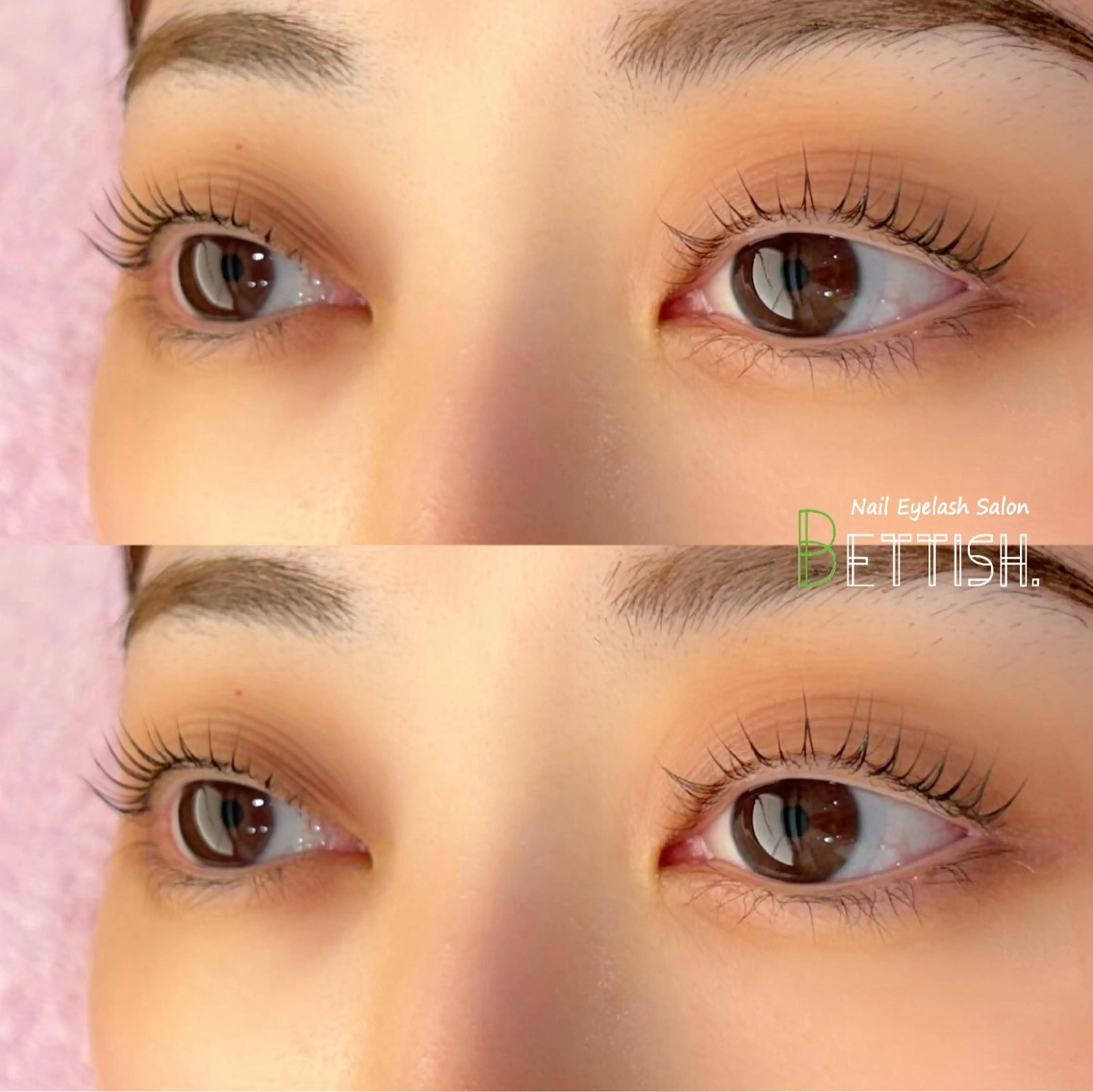 マツエク・マツパ パリジェンヌラッシュリフト マツパ BETTISH🩵 SERIのマツエク・マツパデザイン