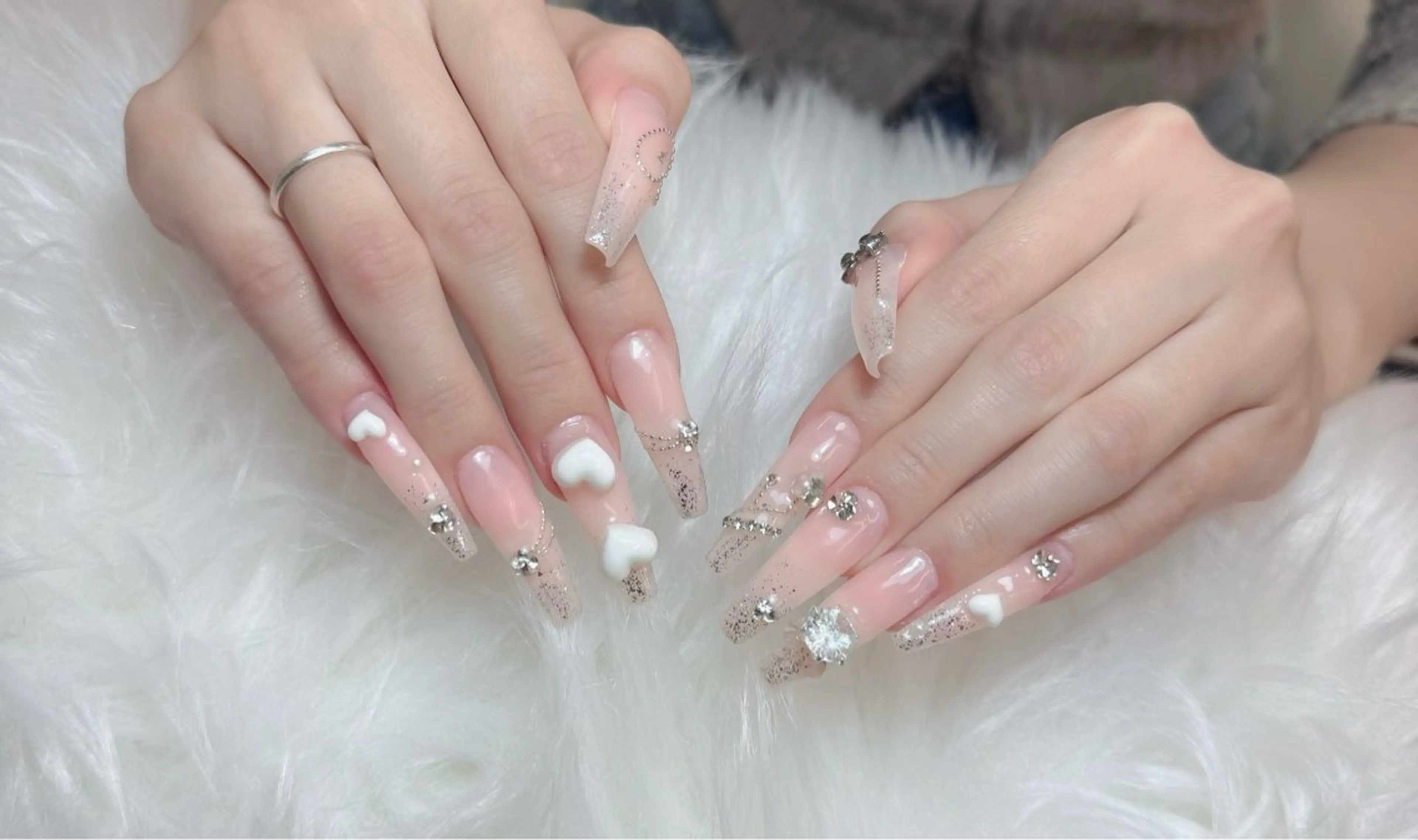 ネイル アートネイル フレンチネイル ジェルネイル 韓国ネイル マグネットネイル ハンドネイル Lenie Nail Okuboのネイルデザイン