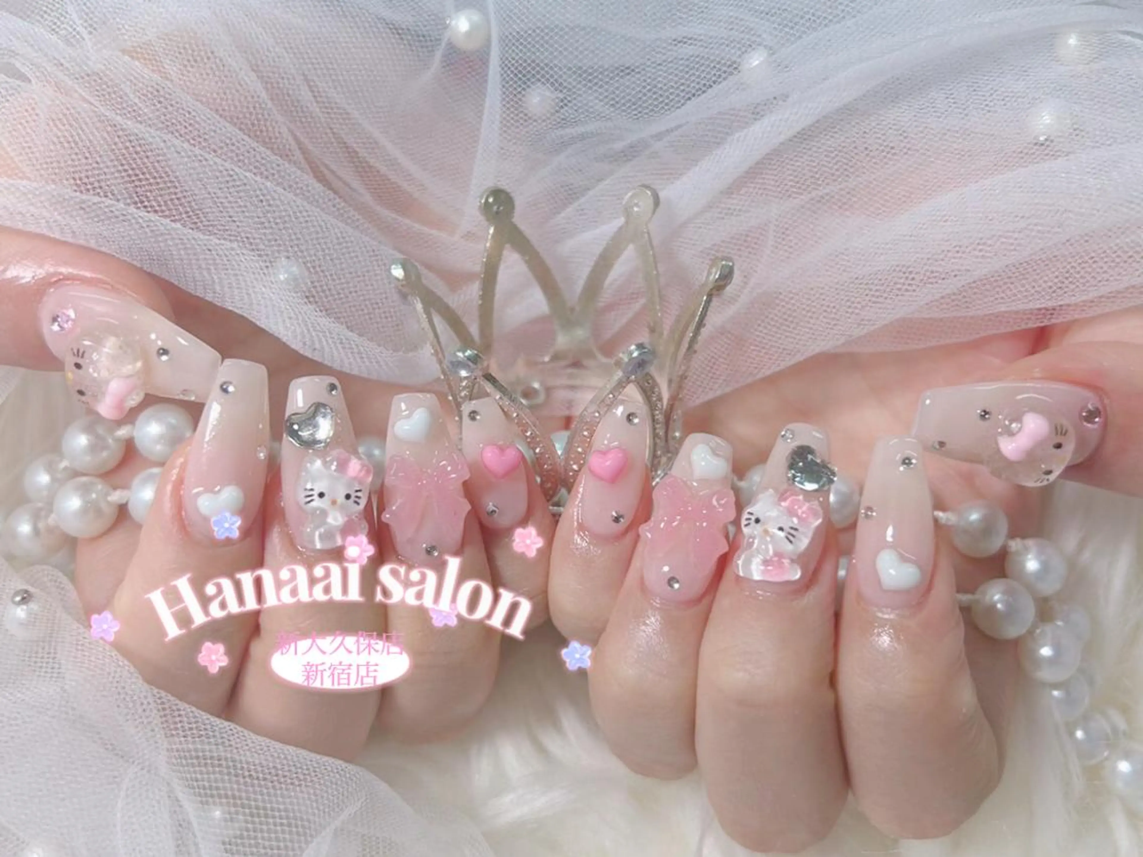 ネイル ジェルネイル 韓国ネイル ピンク 春ネイル ワンホンネイル ハンドネイル Hanaai salon あまねのネイルデザイン