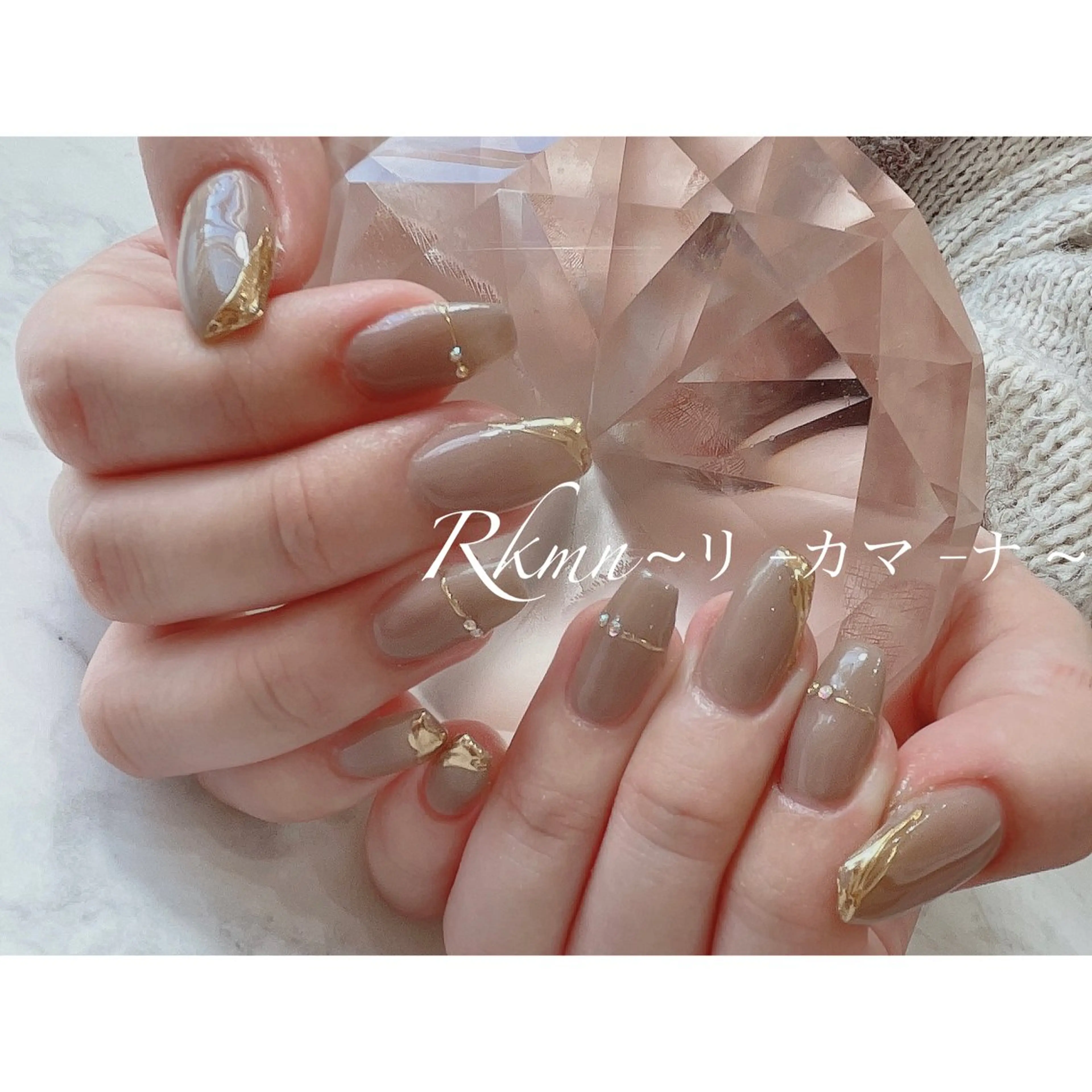 ネイル アートネイル ミラーネイル 春ネイル ハンドネイル フットネイル ハンドケア Rkmn ~リ-カマ-ナ~のネイルデザイン