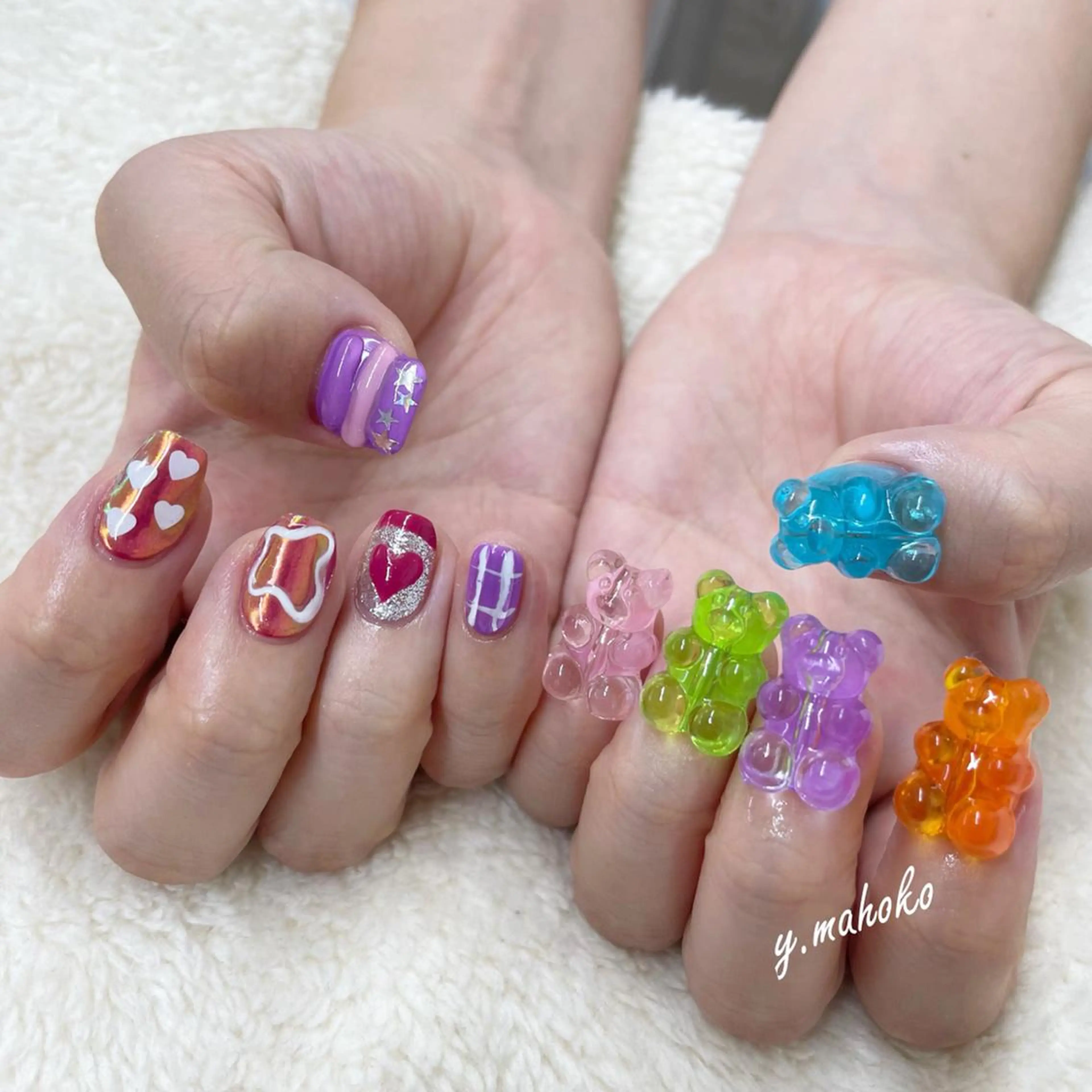 ネイル 持ち込み ハンドネイル She nail studio 原宿所属・パラジェル有/ スカルプ/mahoのネイルデザイン