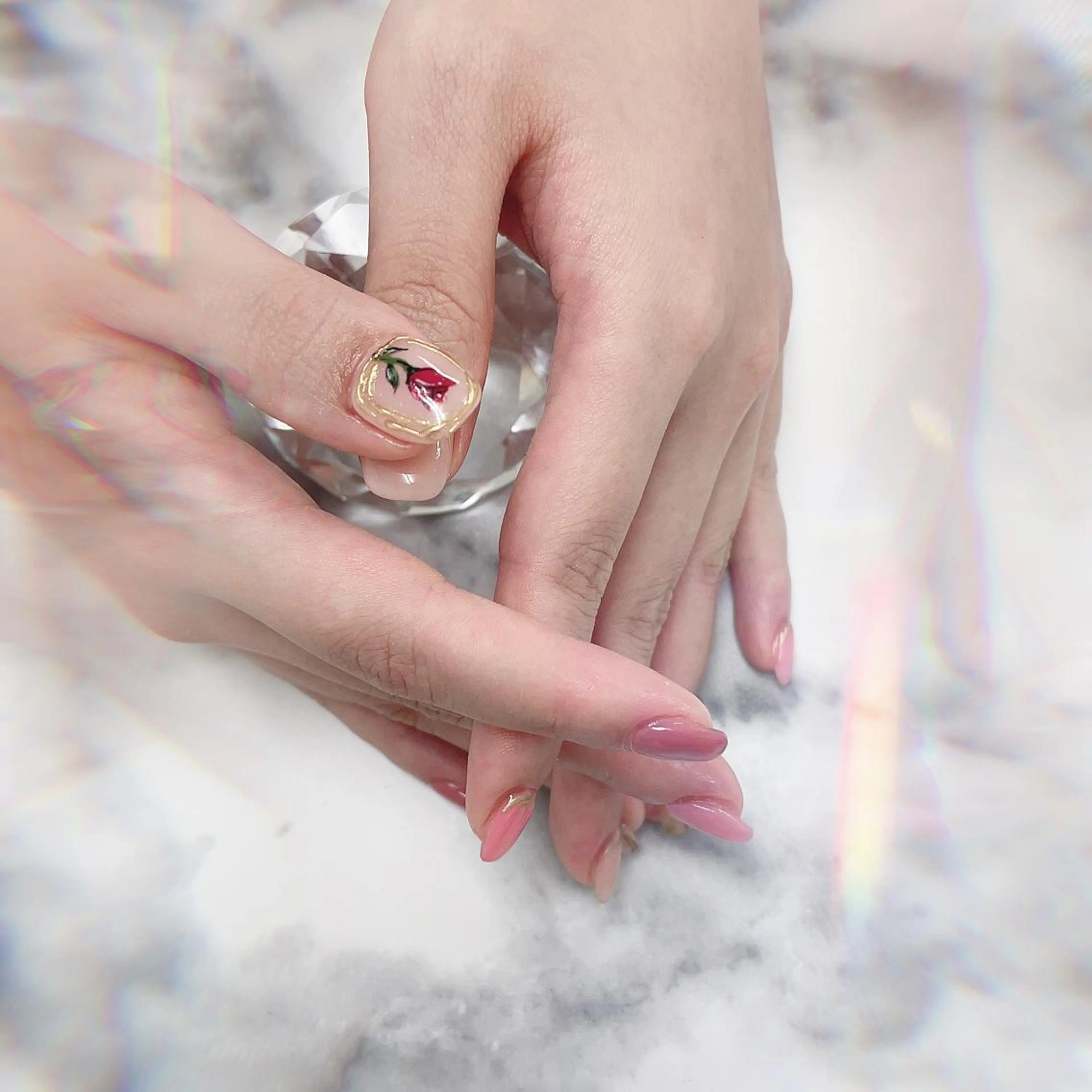 🦋再来様💓シンプルネイル¥6,000💎の写真