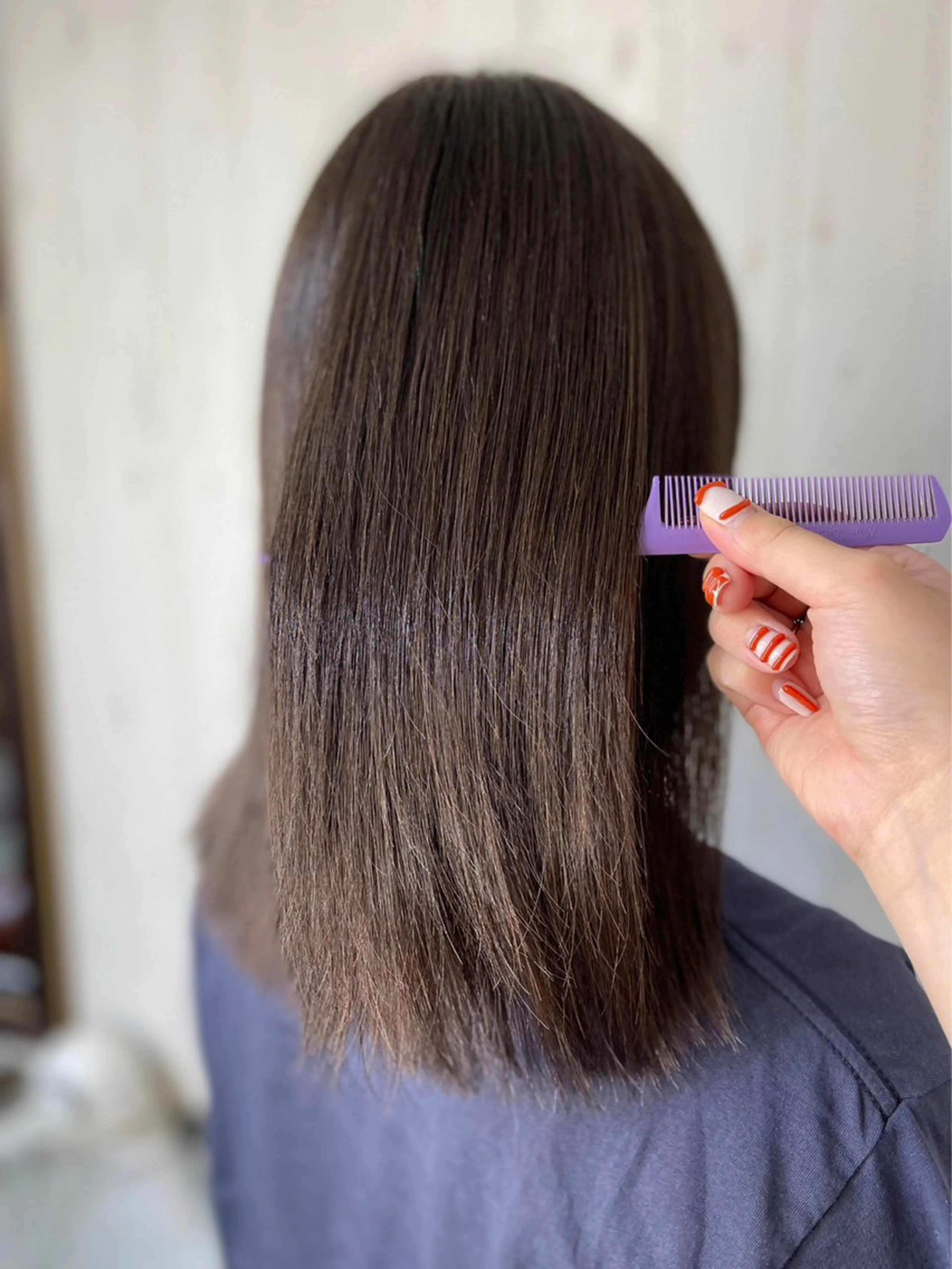 セミロング カラー メンズ ayame りくのヘアスタイル