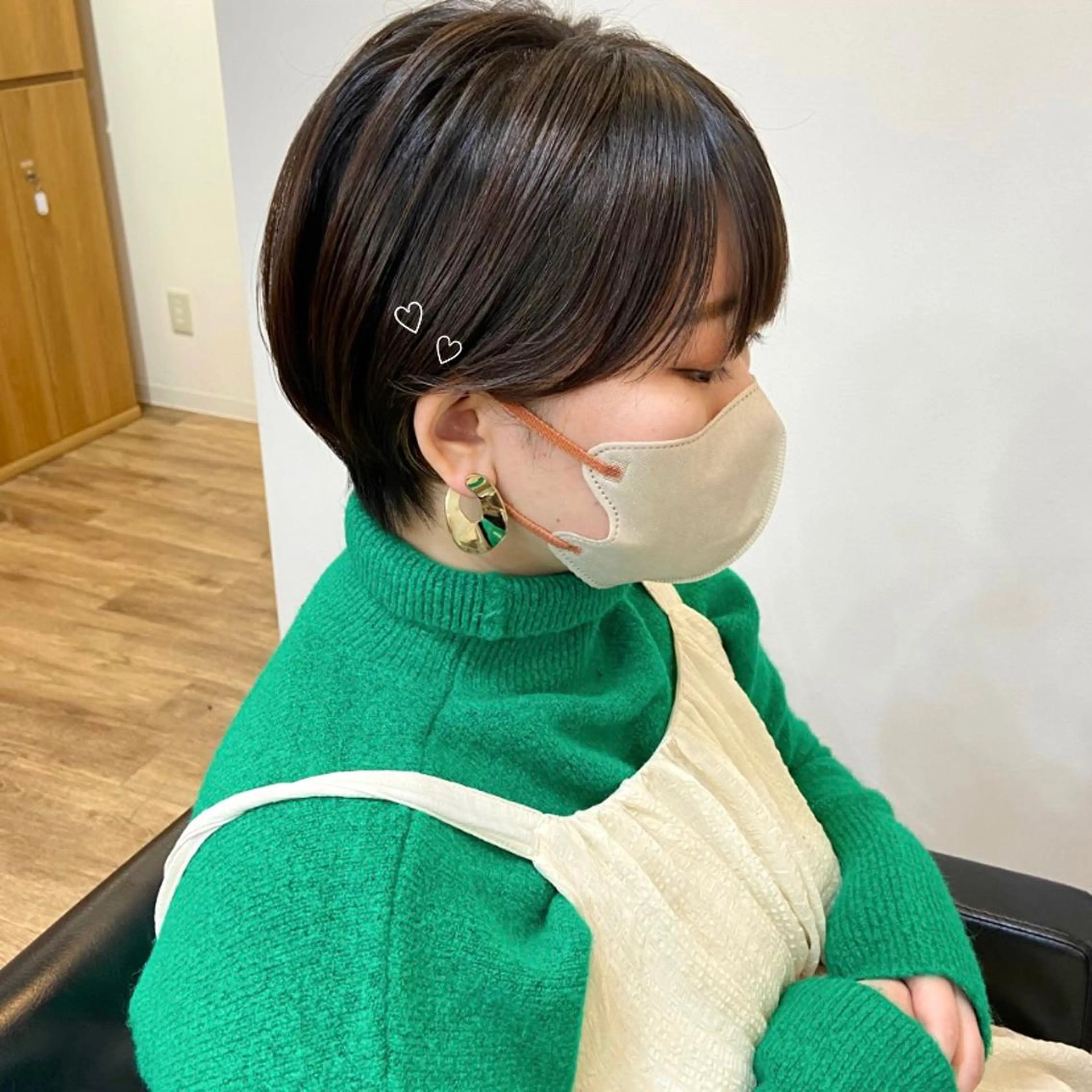 ショート ボブ ハイライト 髪質改善 ショートヘア mai 🎀 / 梅田美容室のヘアスタイル